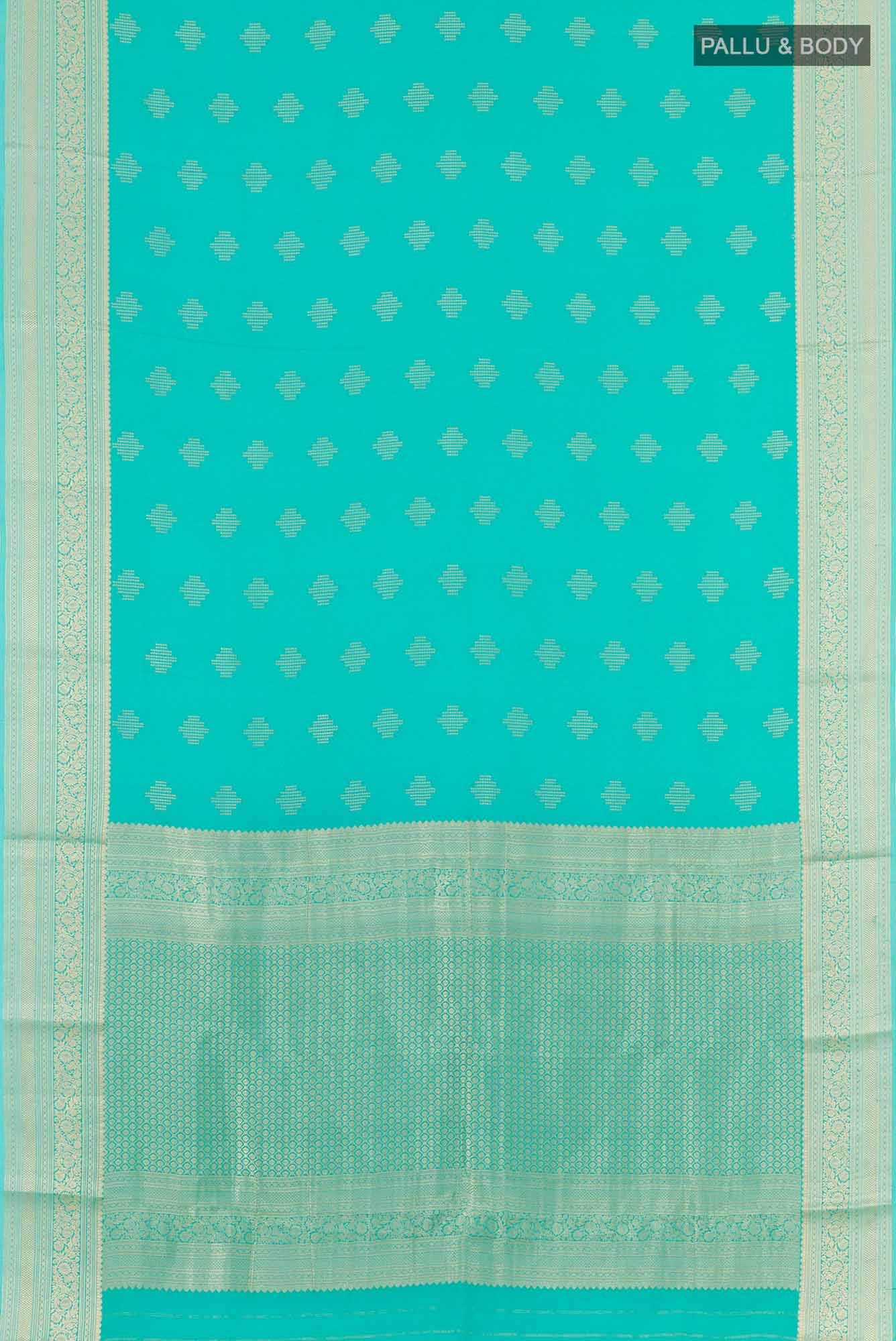Green Crepe Saree