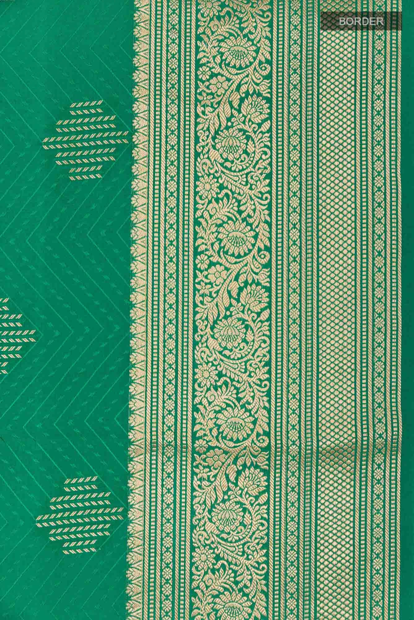 Green Crepe Saree