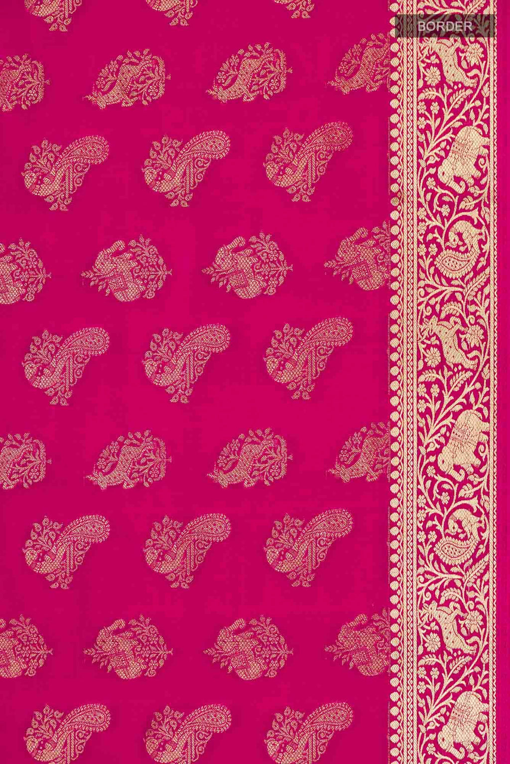Pink Mysore Crepe Saree