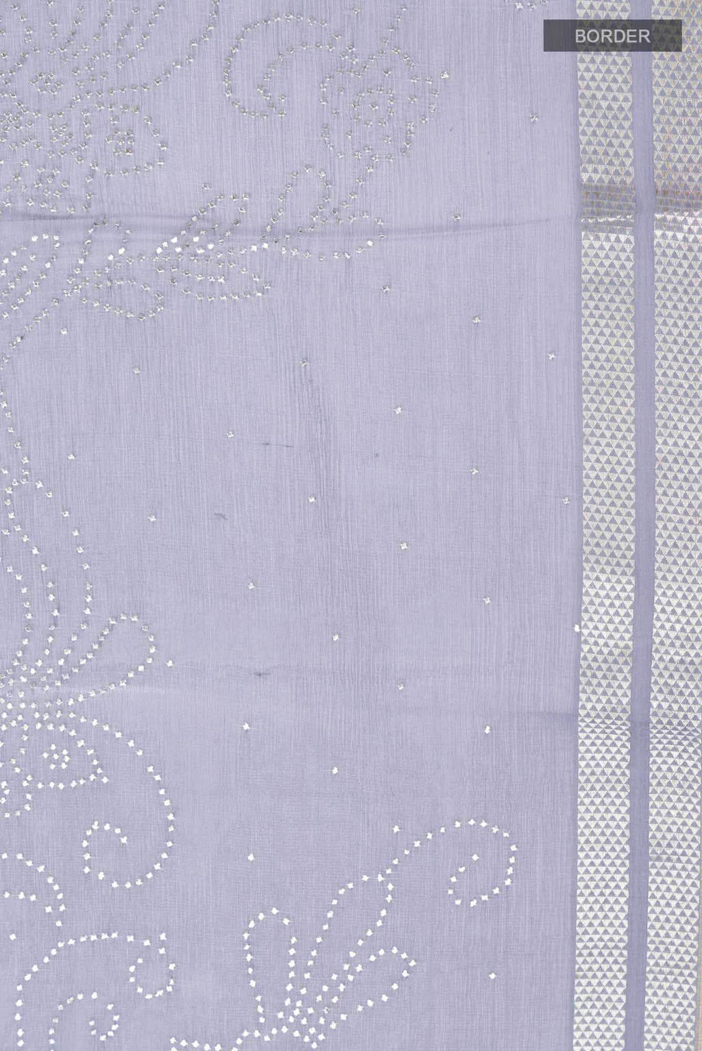 Grey Mysore Chiffon Saree