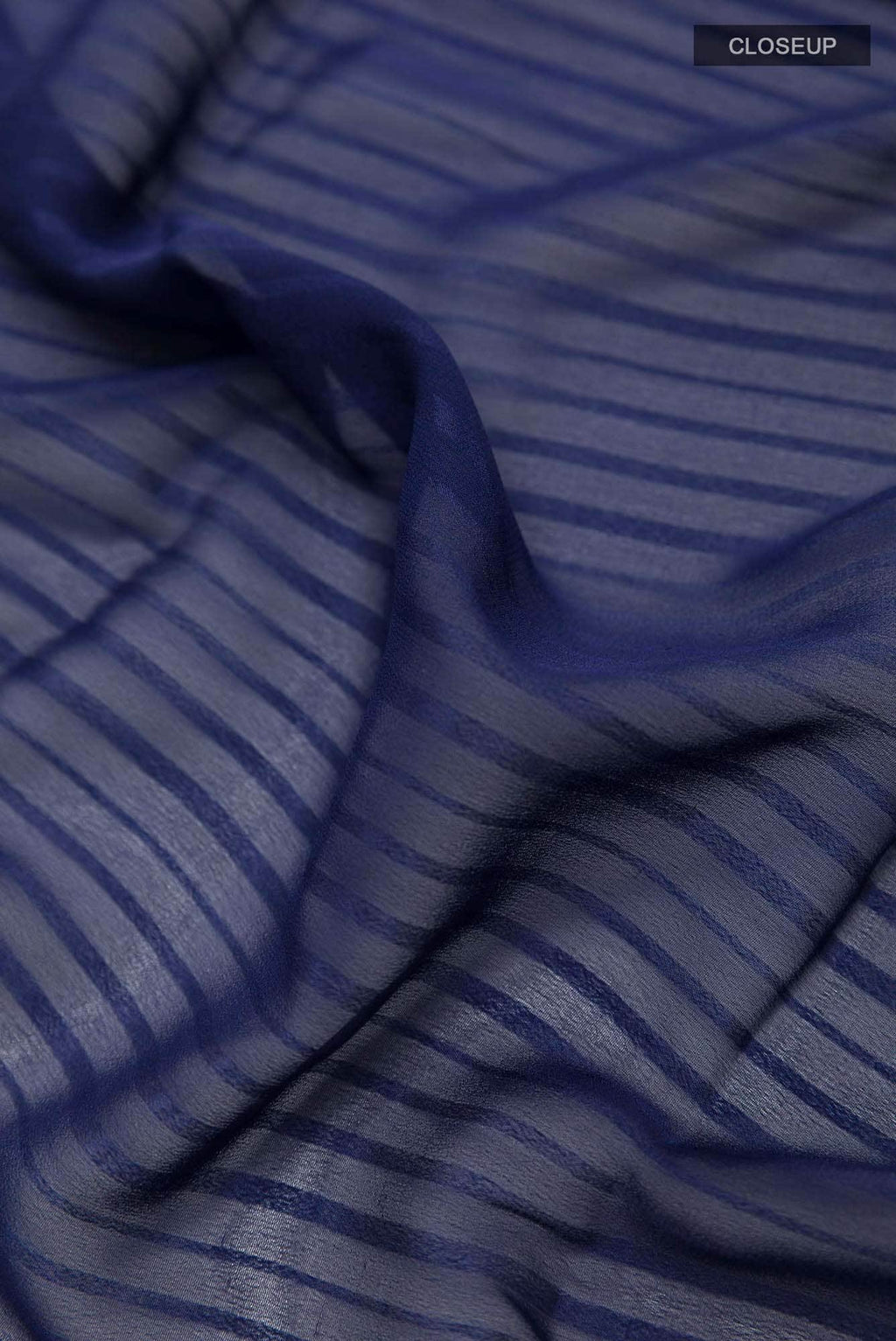 Dark Blue Chiffon Saree