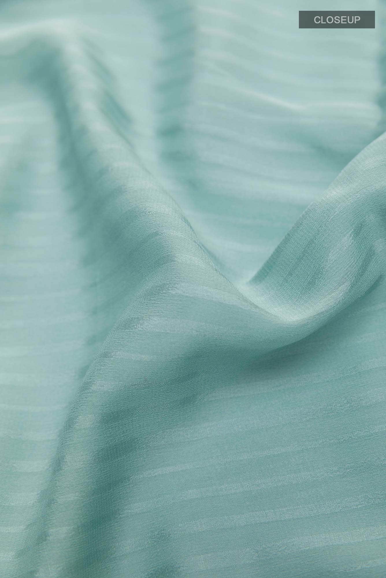 Blue Mysore Georgette Saree