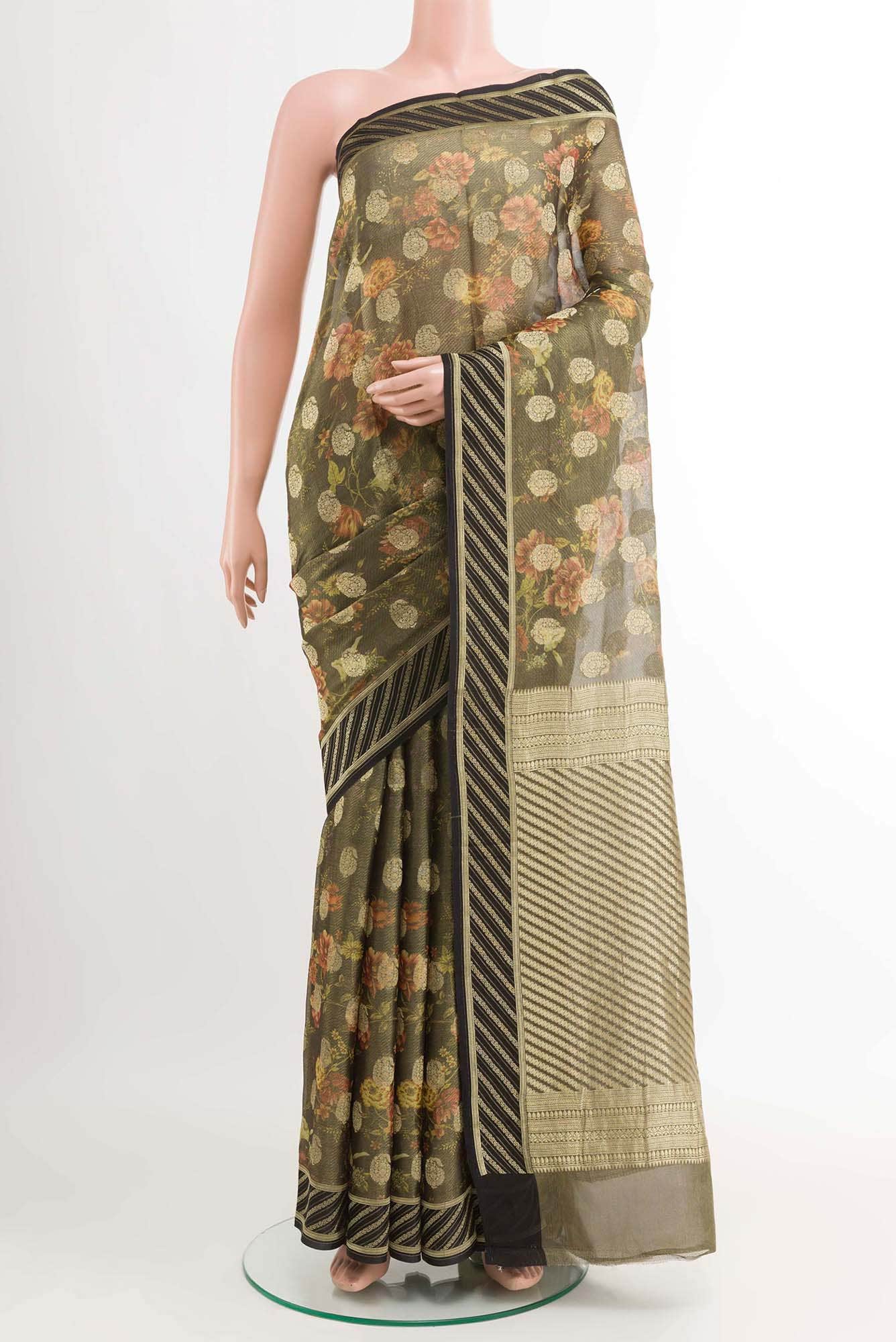 Black Georgette Saree