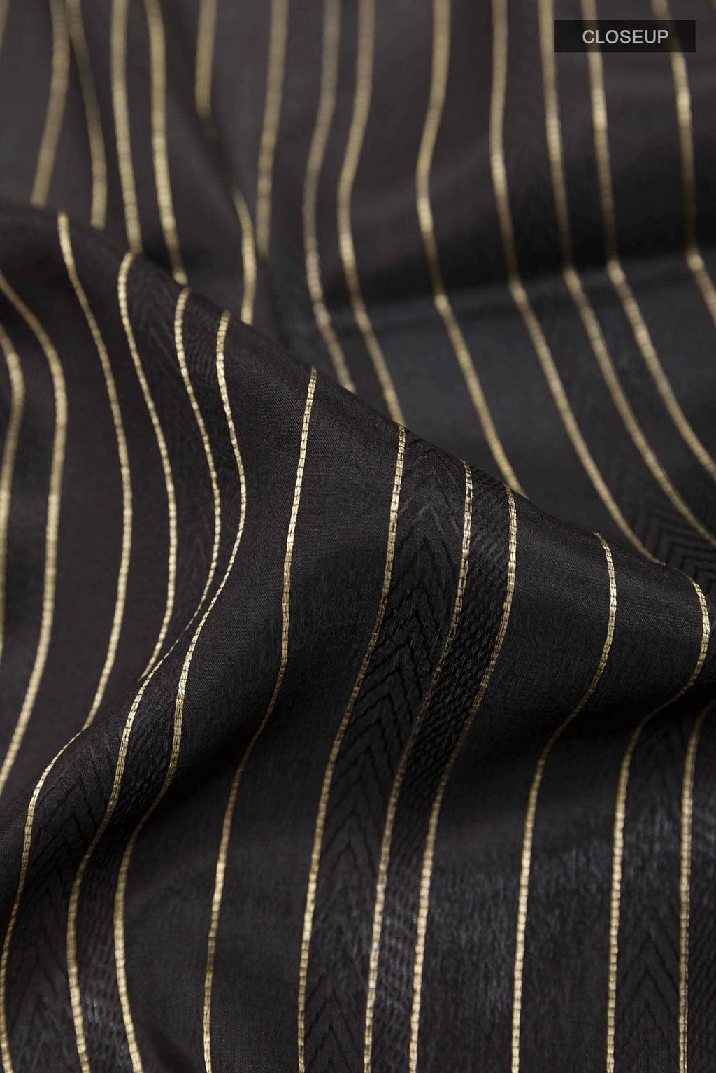 Black Crepe Saree