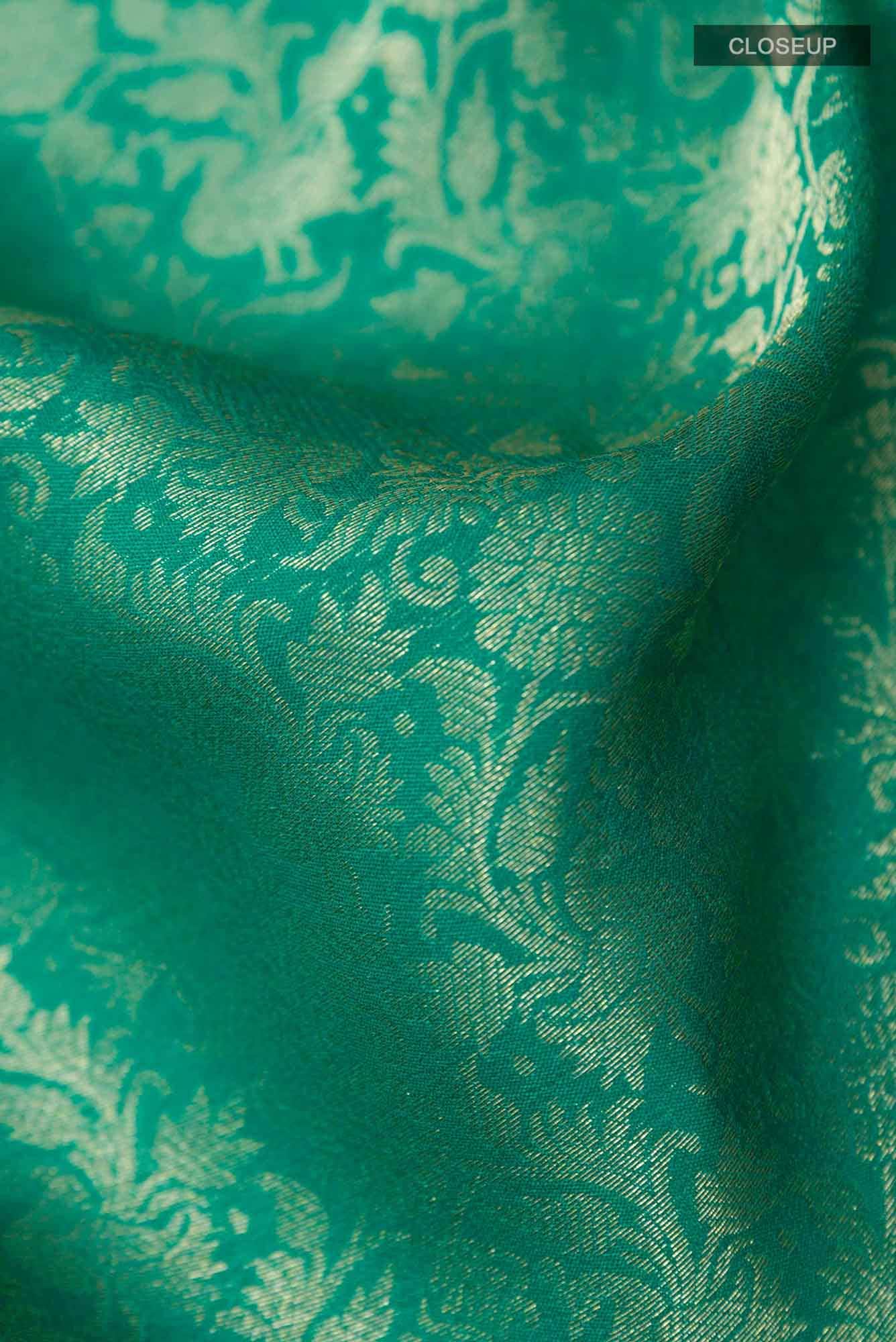 Green Georgette Saree