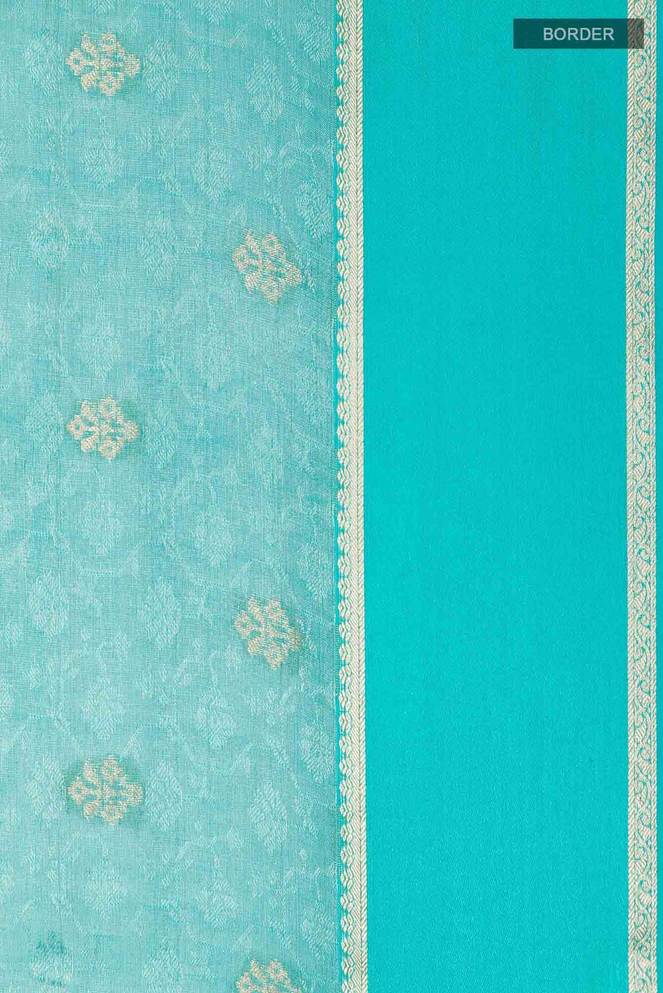 Blue Georgette Saree
