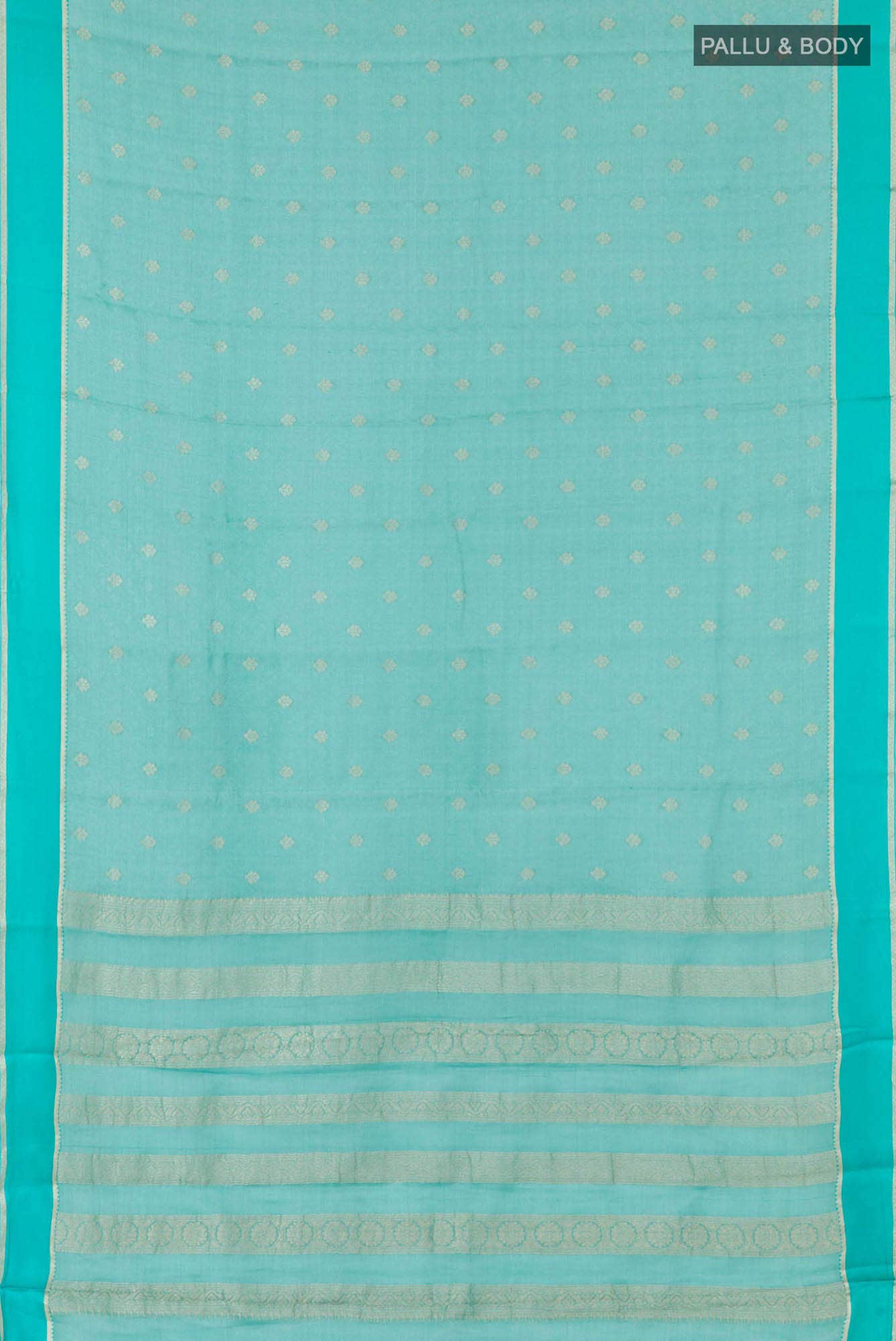Blue Georgette Saree