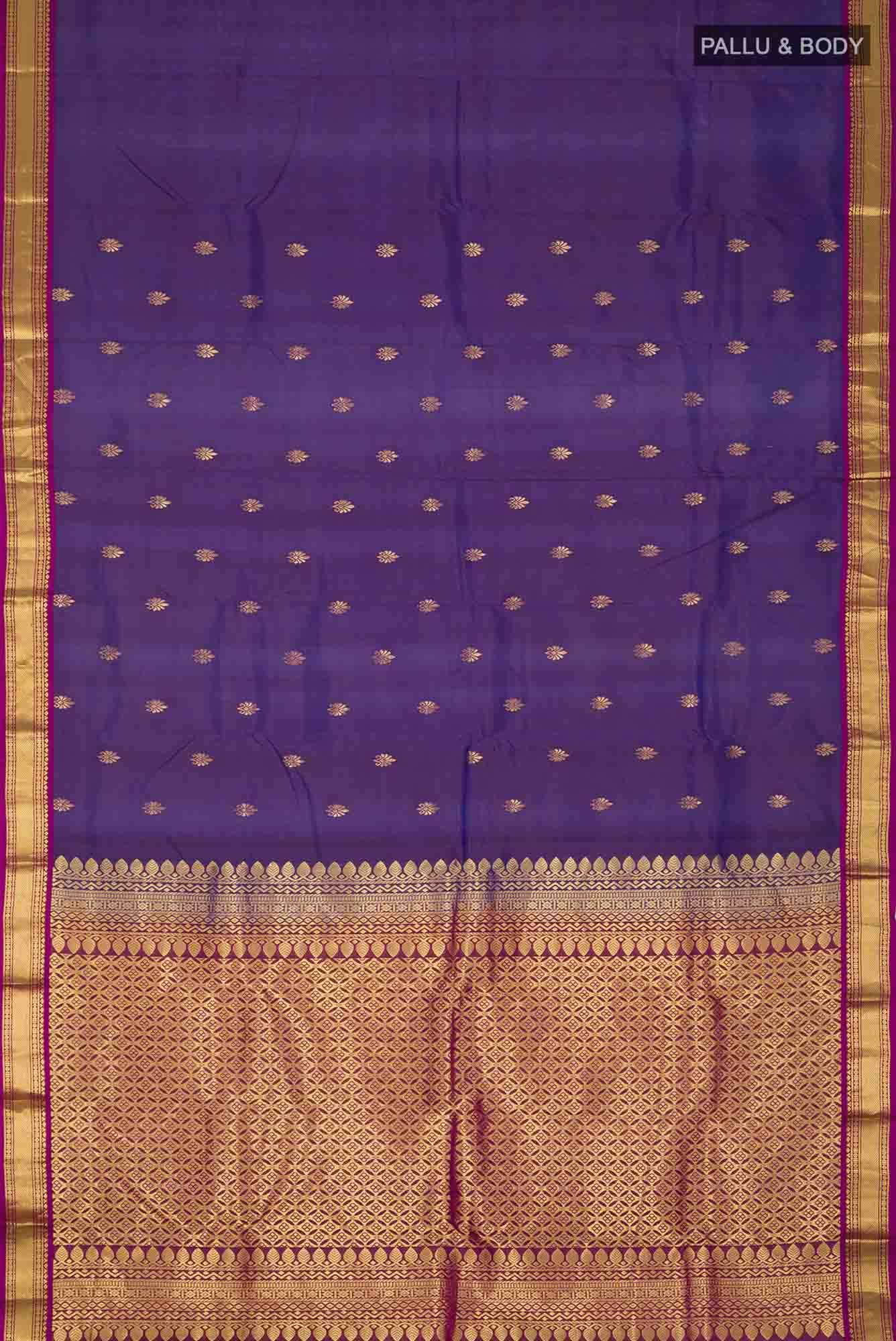 Blue Kanchipuram Silk Saree