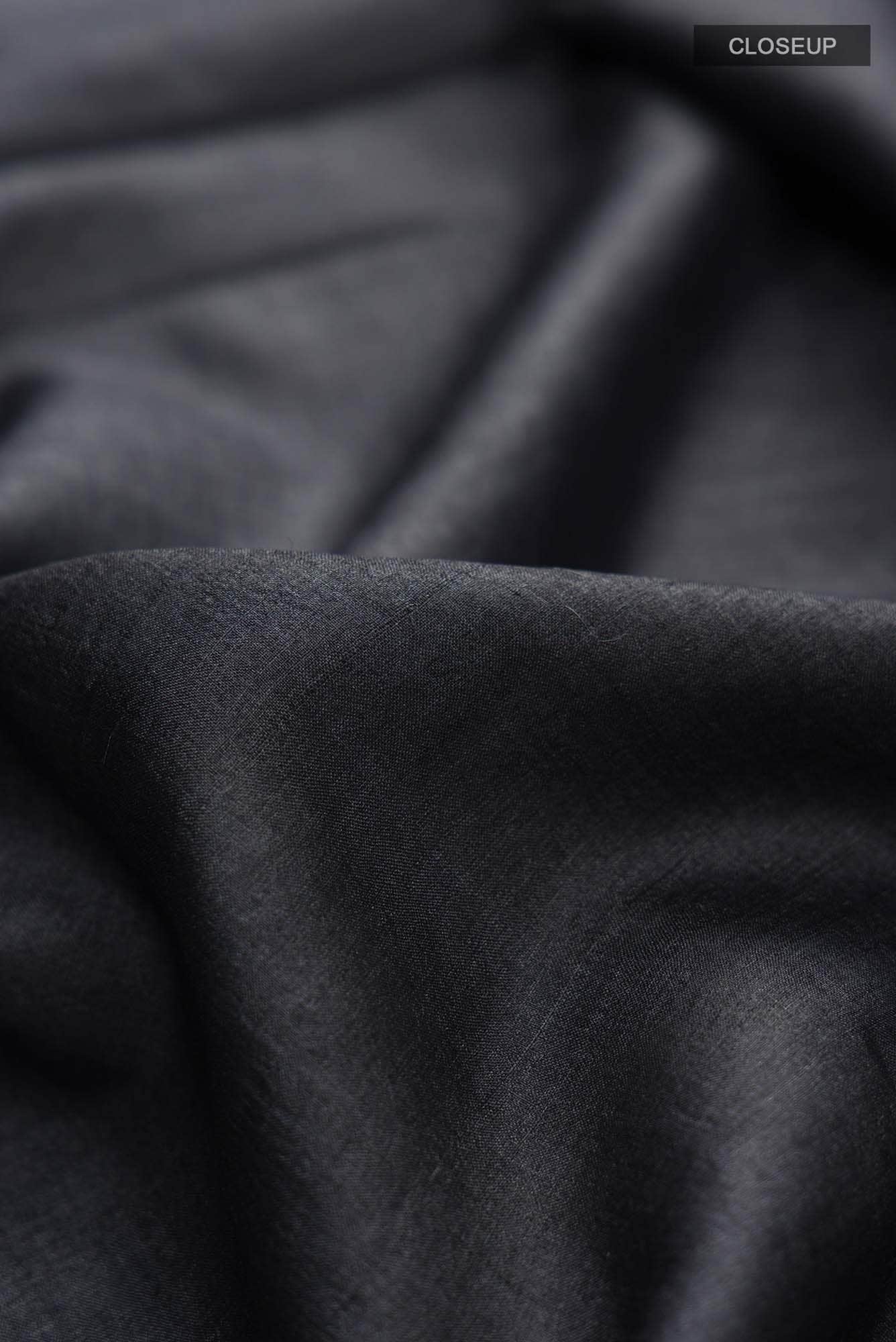 Black Bhagalpuri Tussar Silk Saree