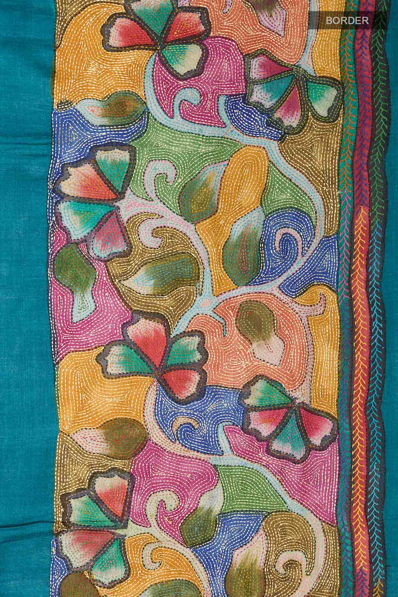 Multi Tussar Silk Saree