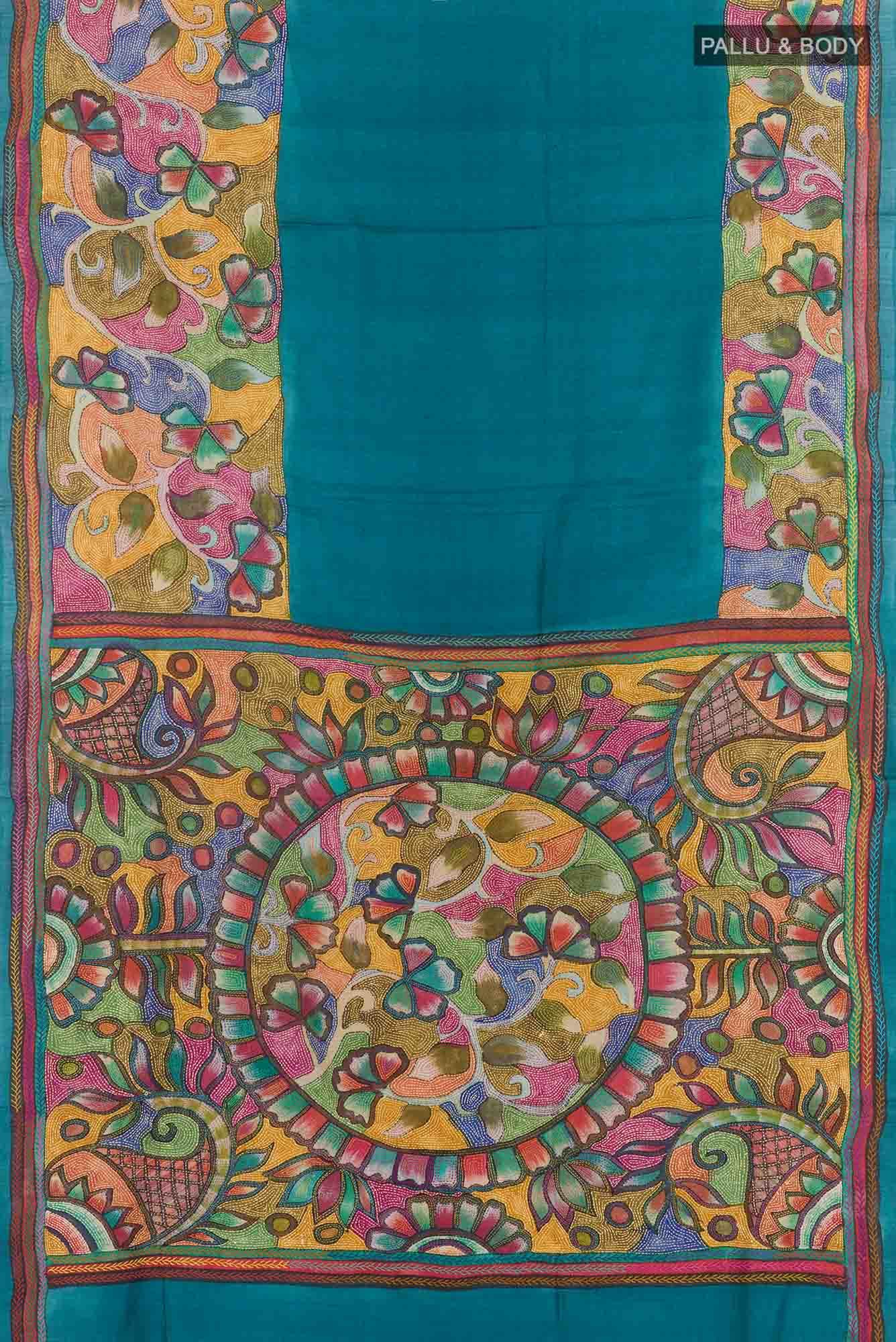Multi Tussar Silk Saree