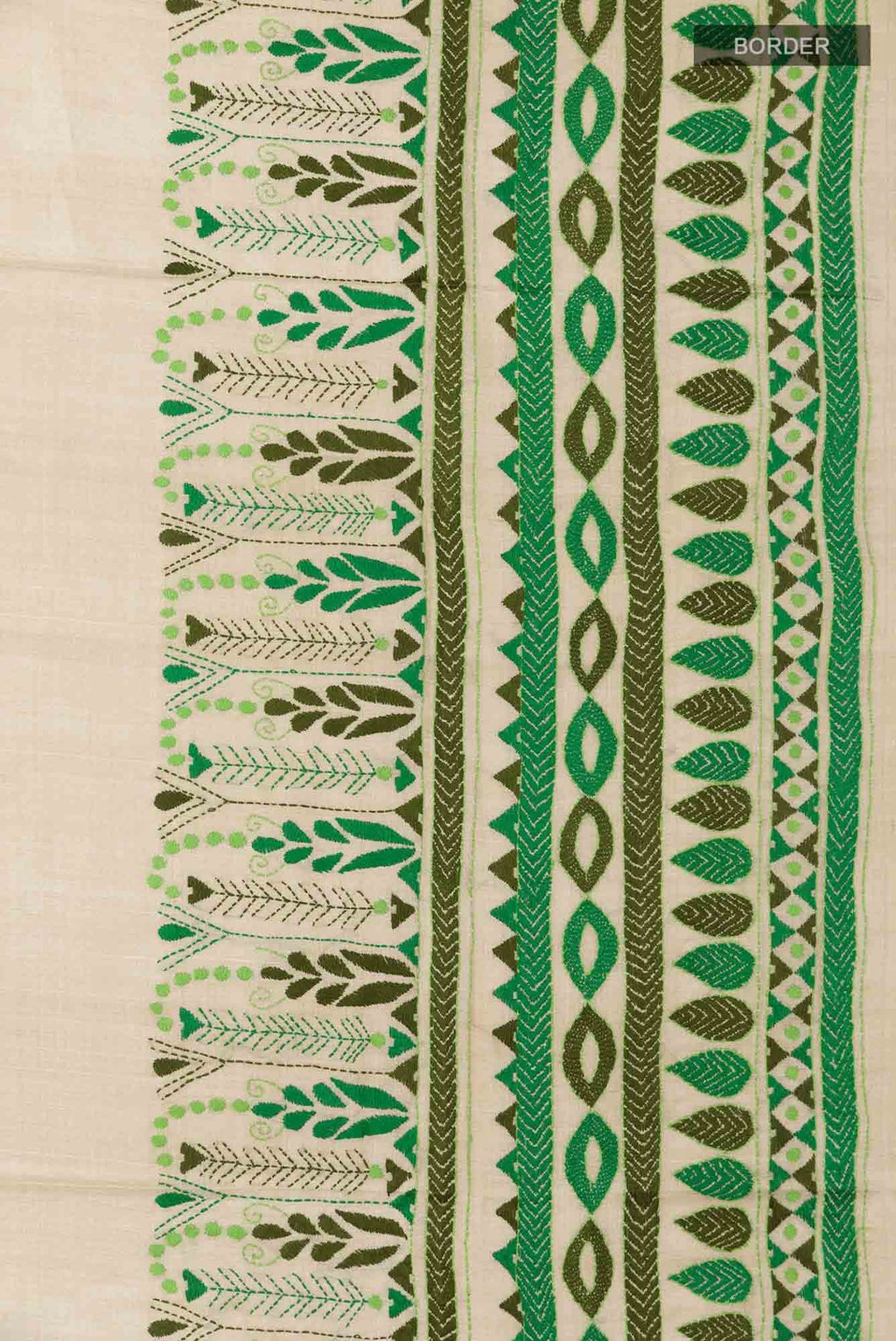 Beige Tussar Saree