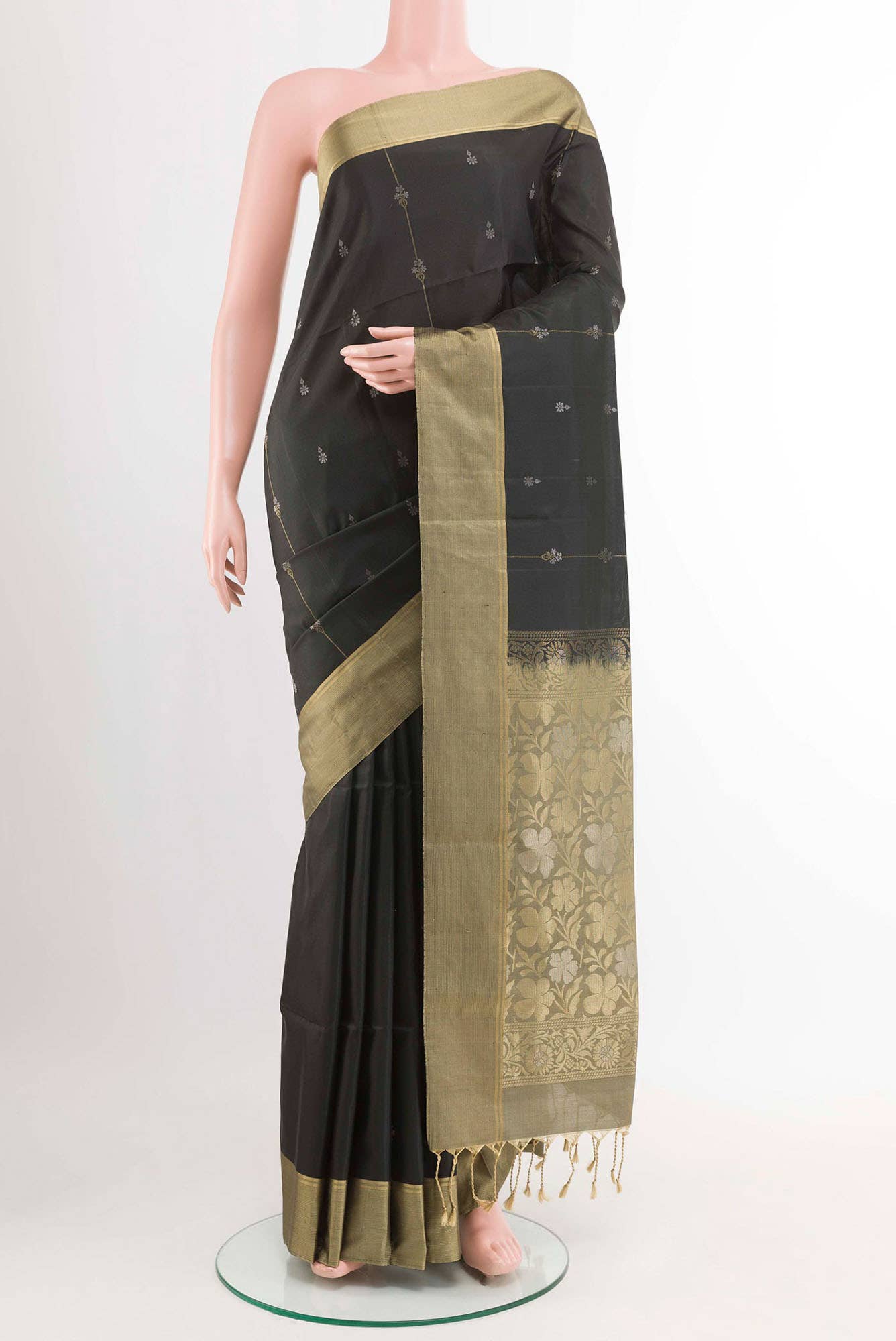 Black Soft Silk Saree
