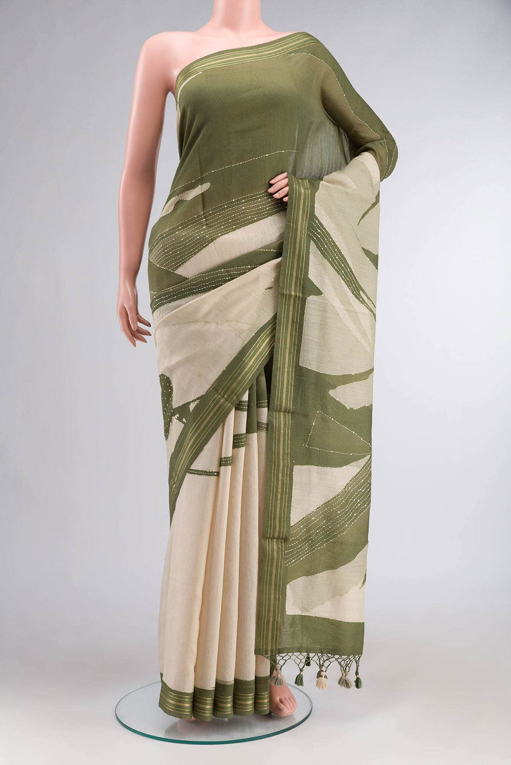 Multi Tussar Silk Saree