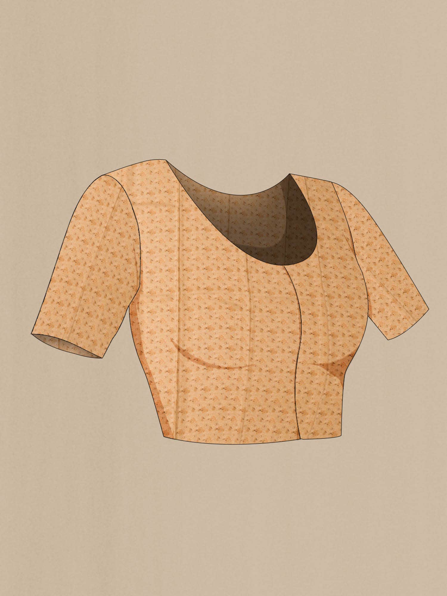 Rust Crepe Saree
