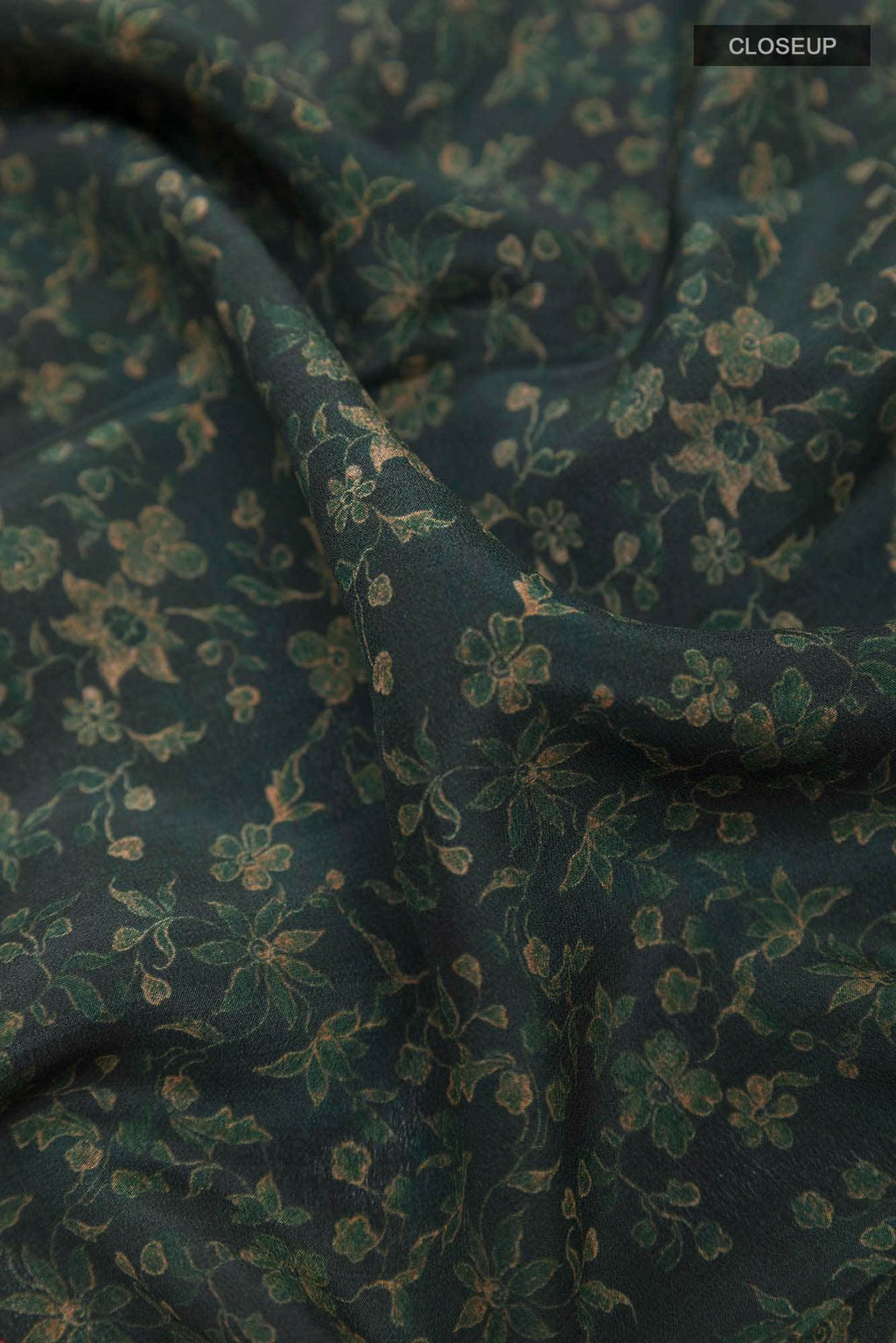 Green Crepe Saree