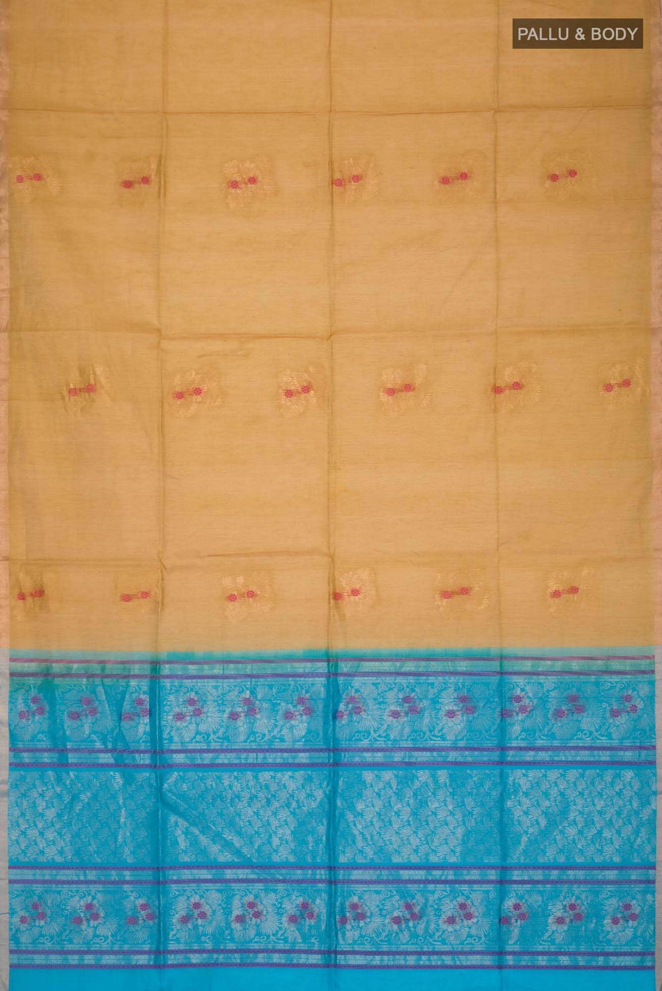 Mustard Silk Cotton Saree