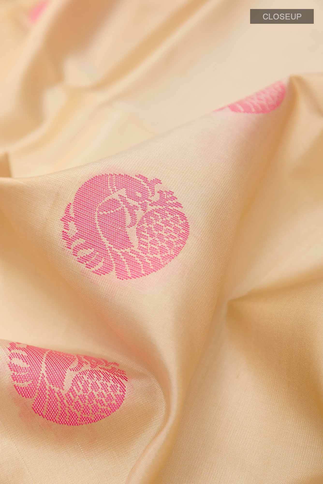 Beige Soft Silk Saree