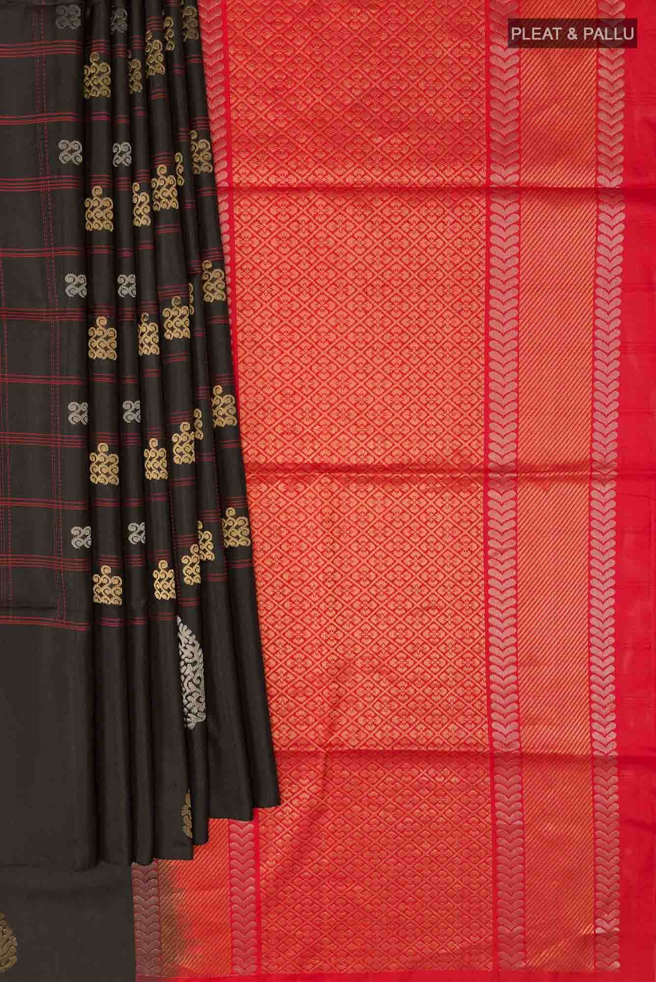 Black Soft Silk Saree