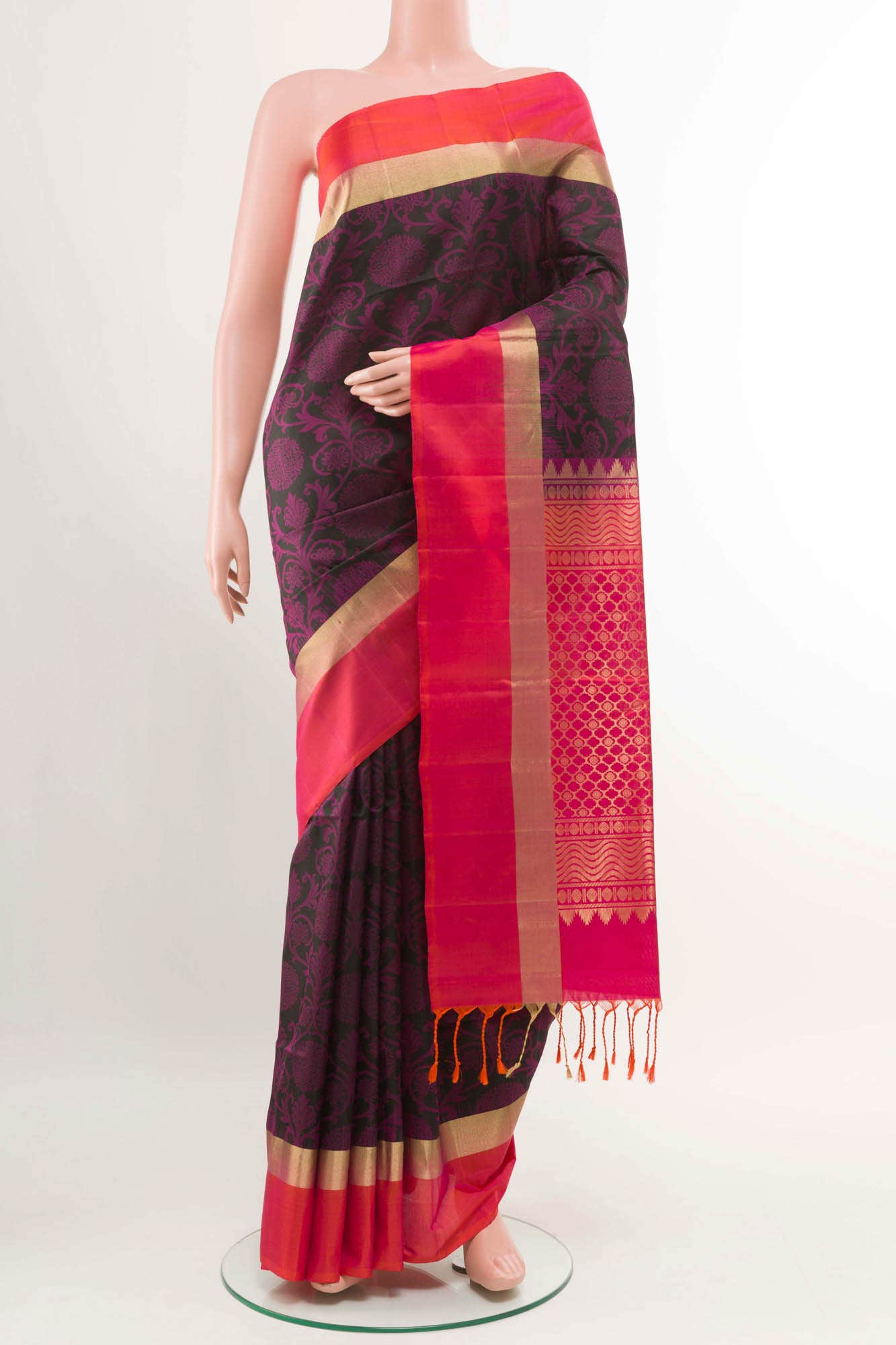 Black Soft Silk Saree
