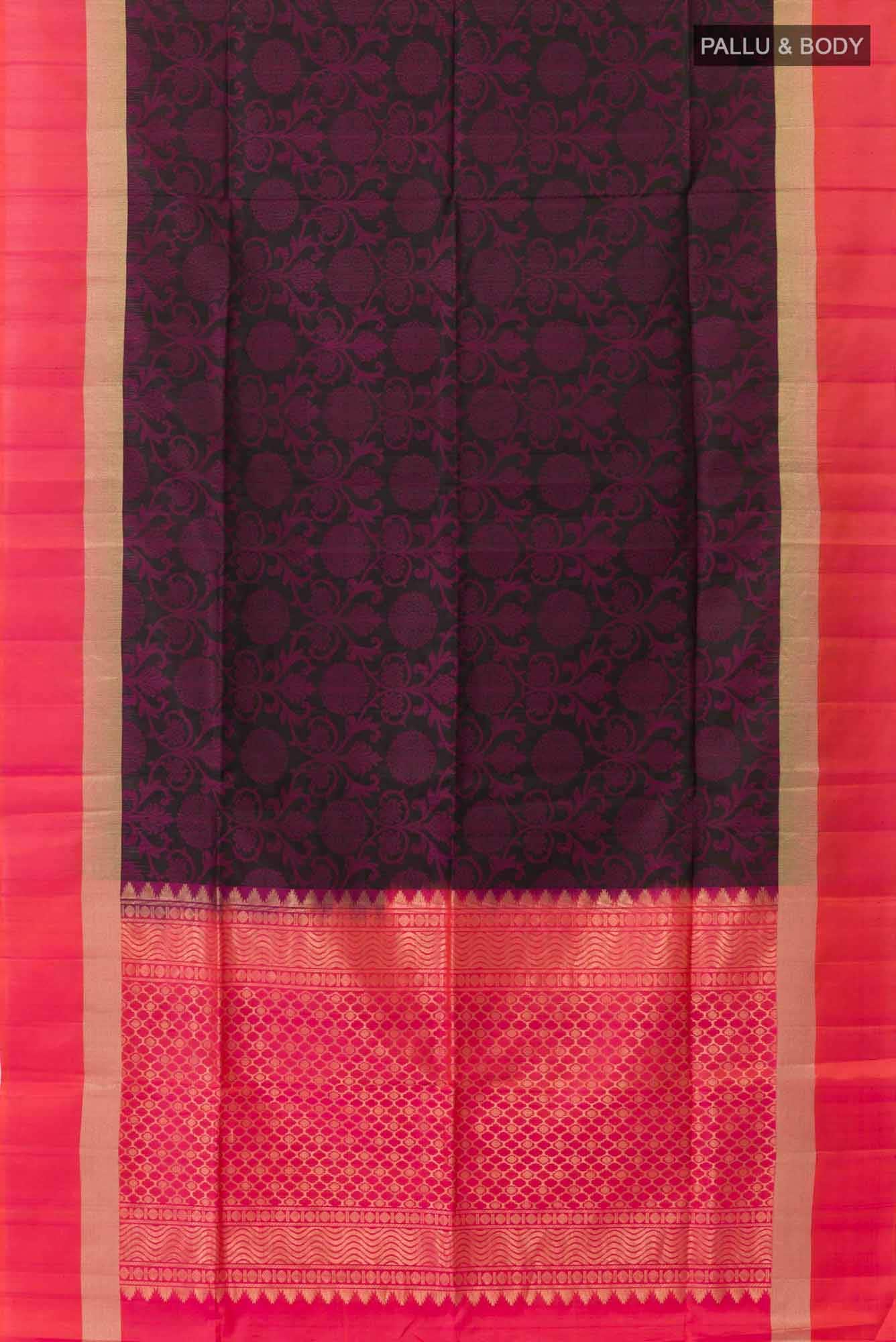 Black Soft Silk Saree