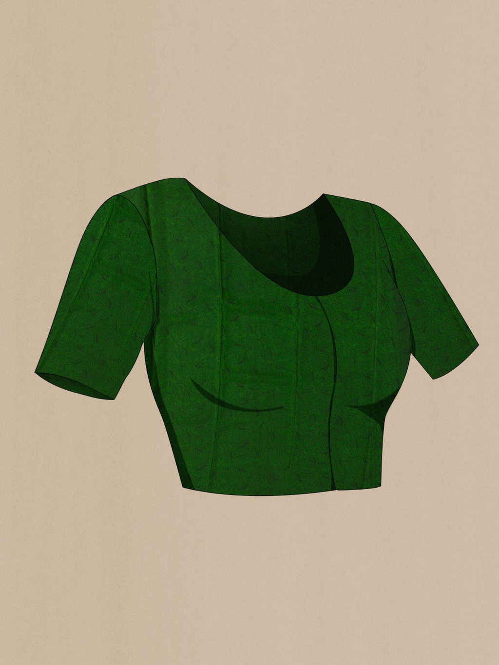 Green Crepe Saree