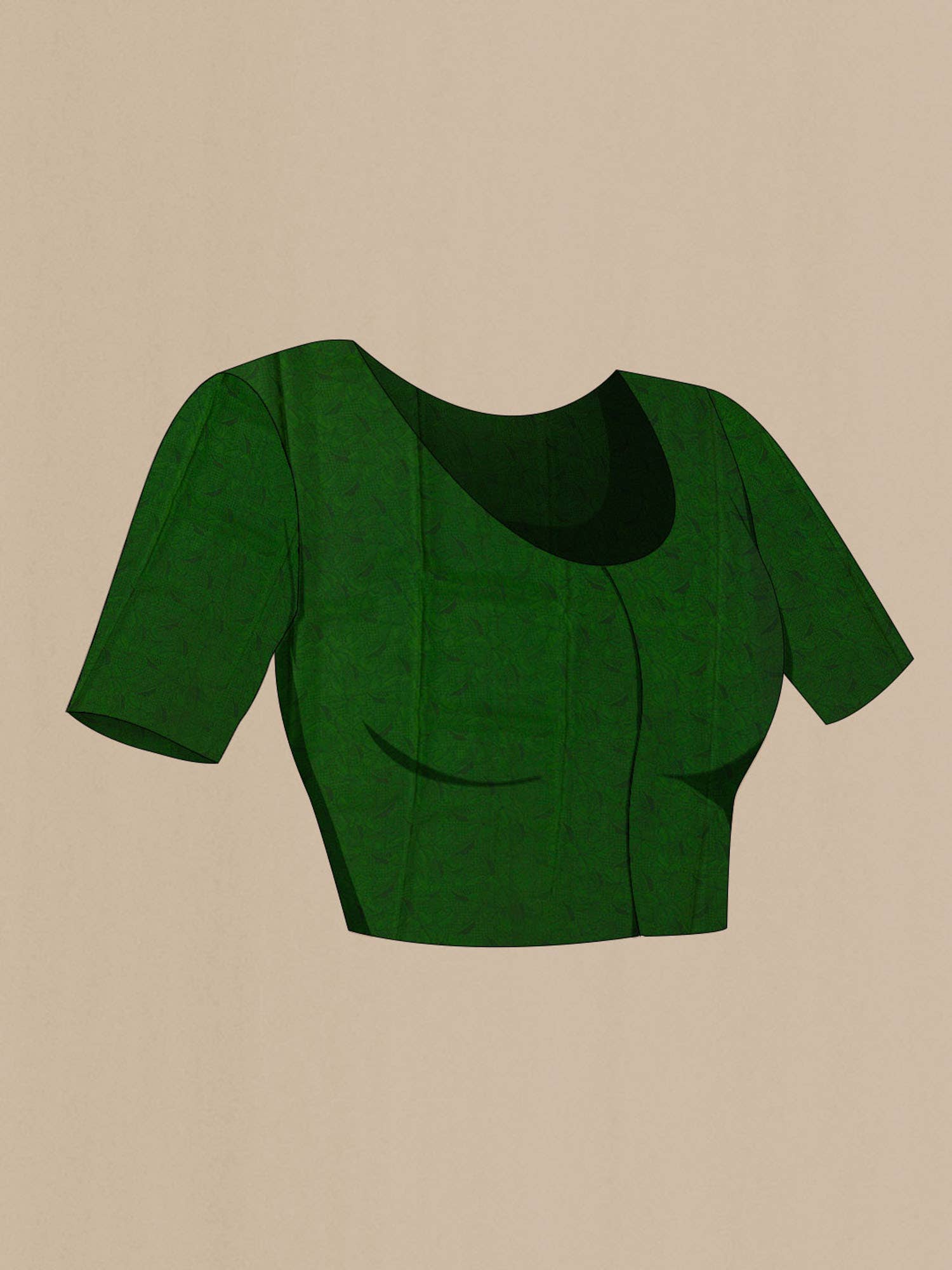 Green Crepe Saree
