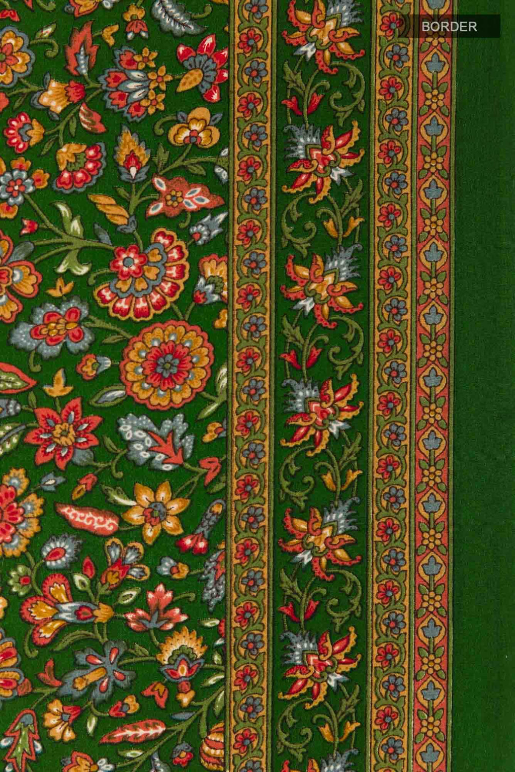 Green Crepe Saree