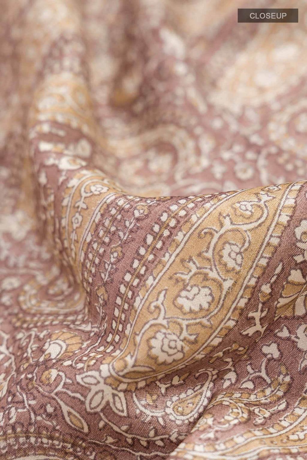 Brown Bhagalpuri Tussar Silk Saree