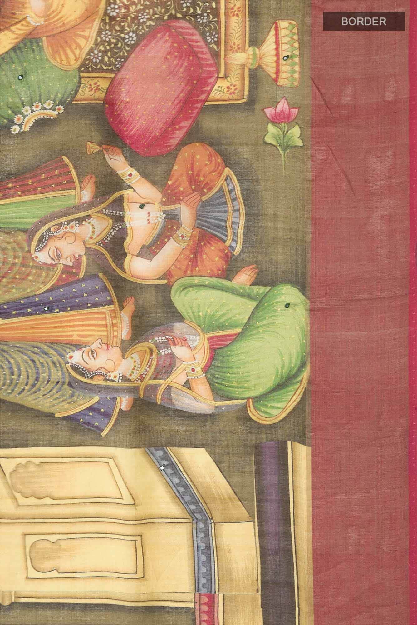 Multi Bhagalpuri Tussar Silk Saree