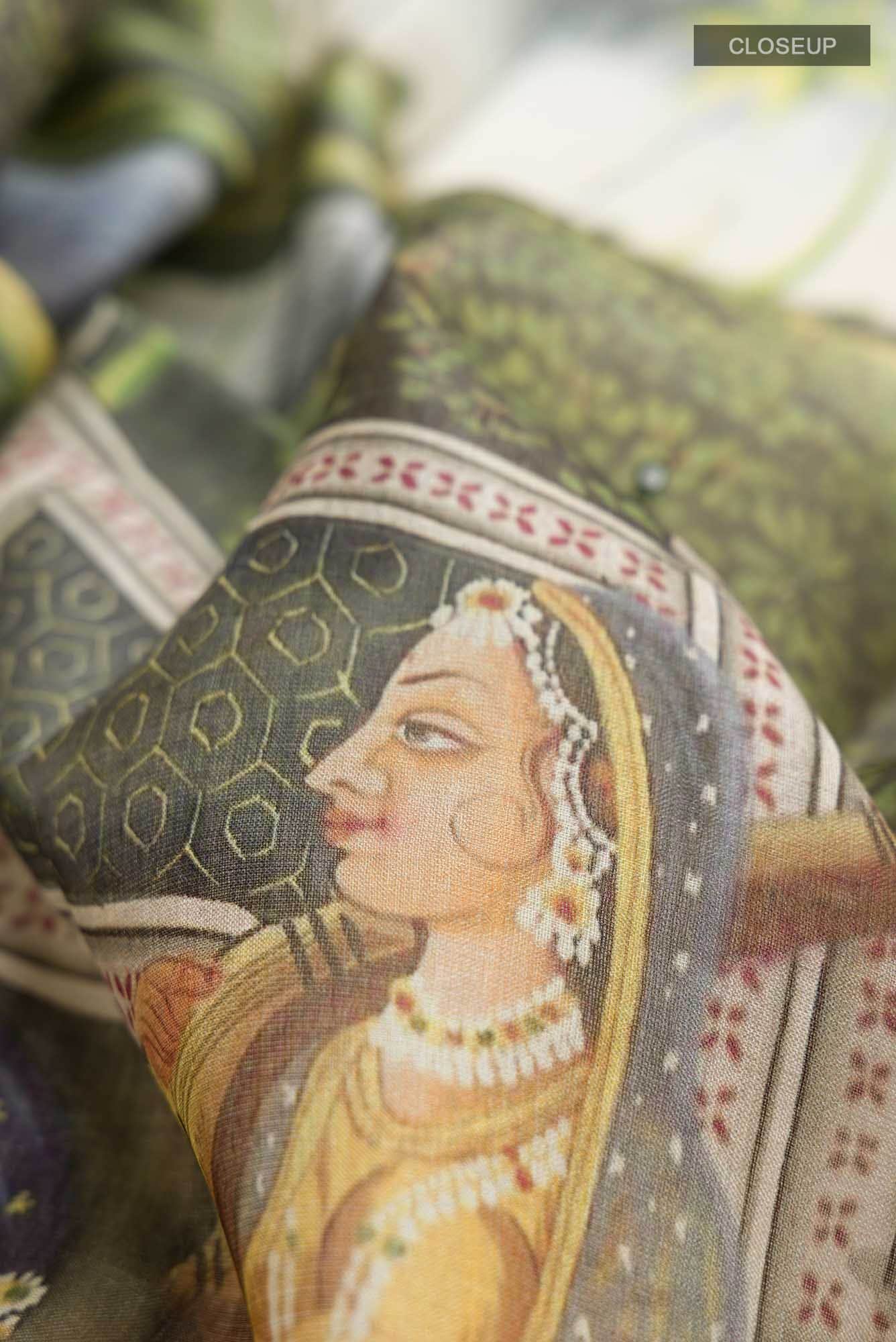Multi Bhagalpuri Tussar Silk Saree