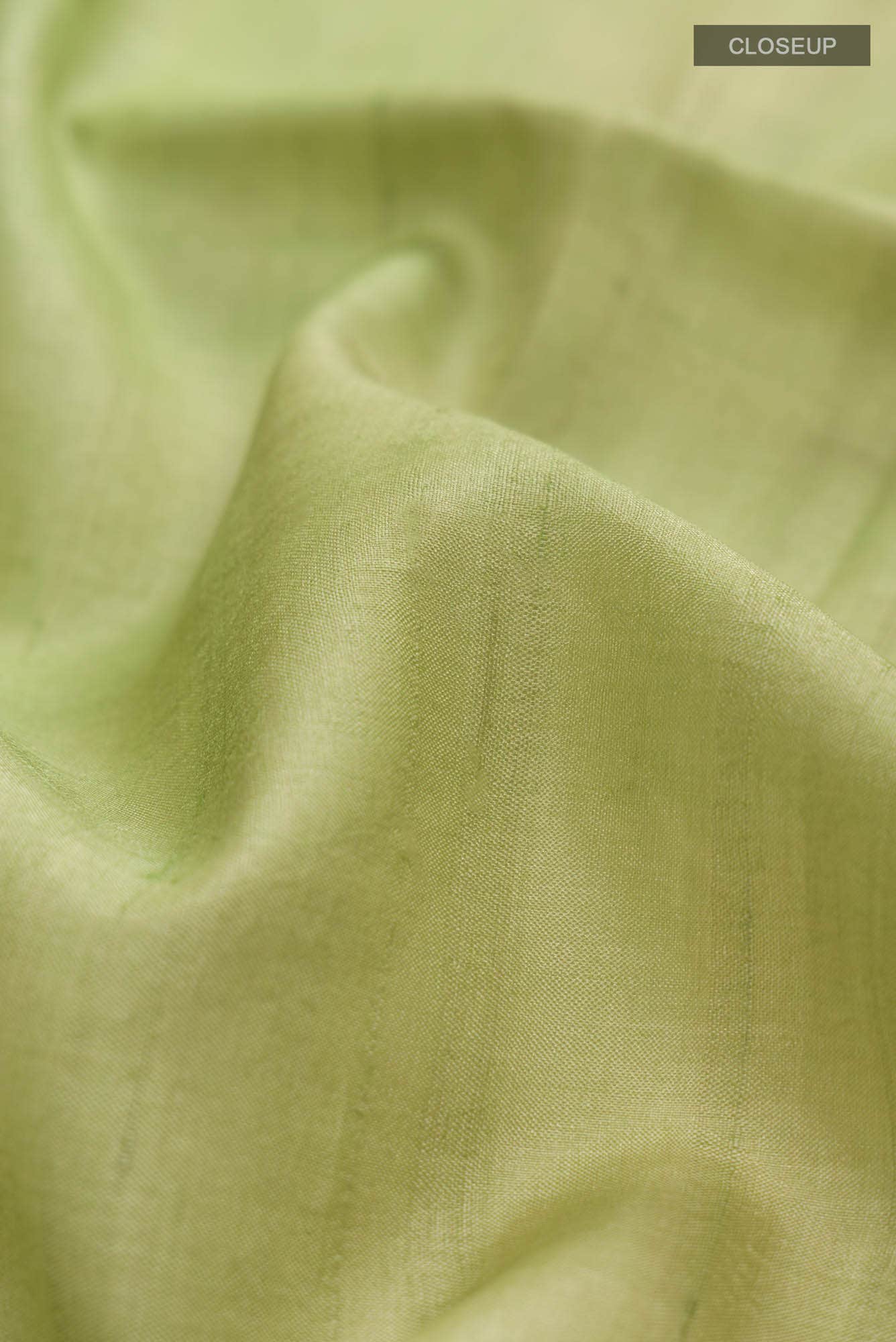 Green Bhagalpuri Tussar Silk Saree
