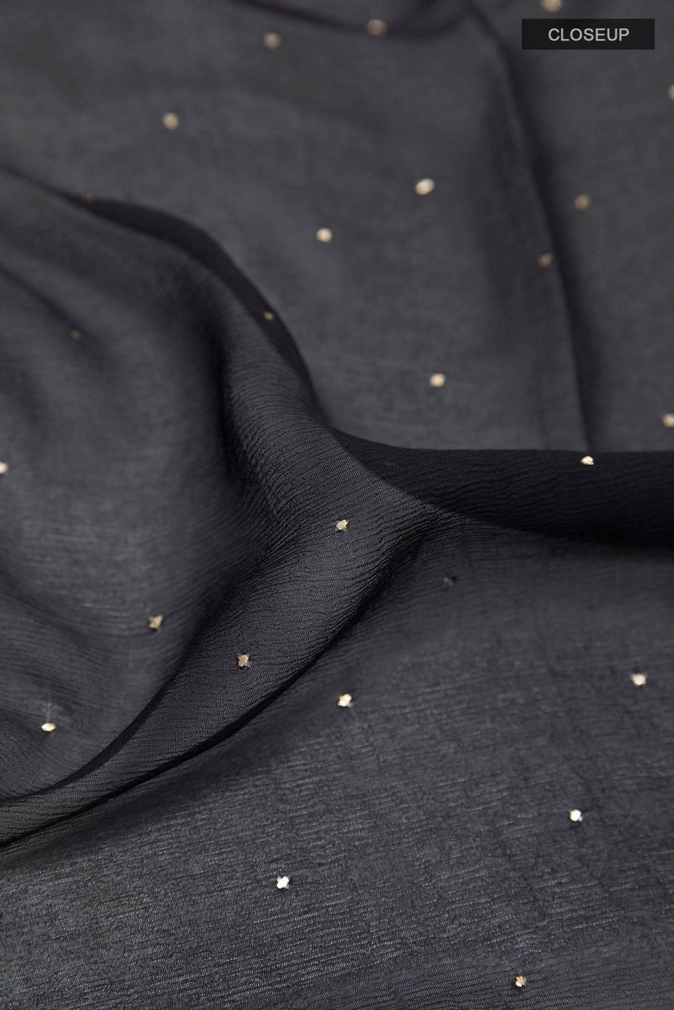 Black Chiffon Saree