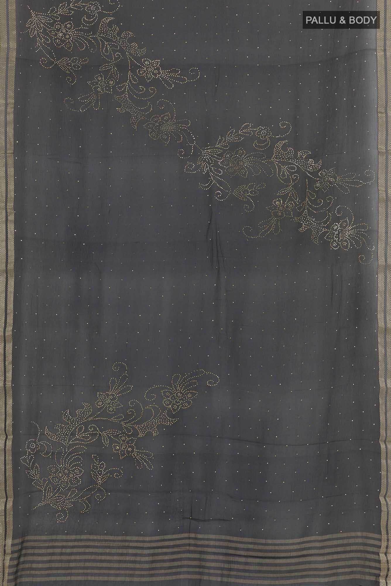 Black Chiffon Saree