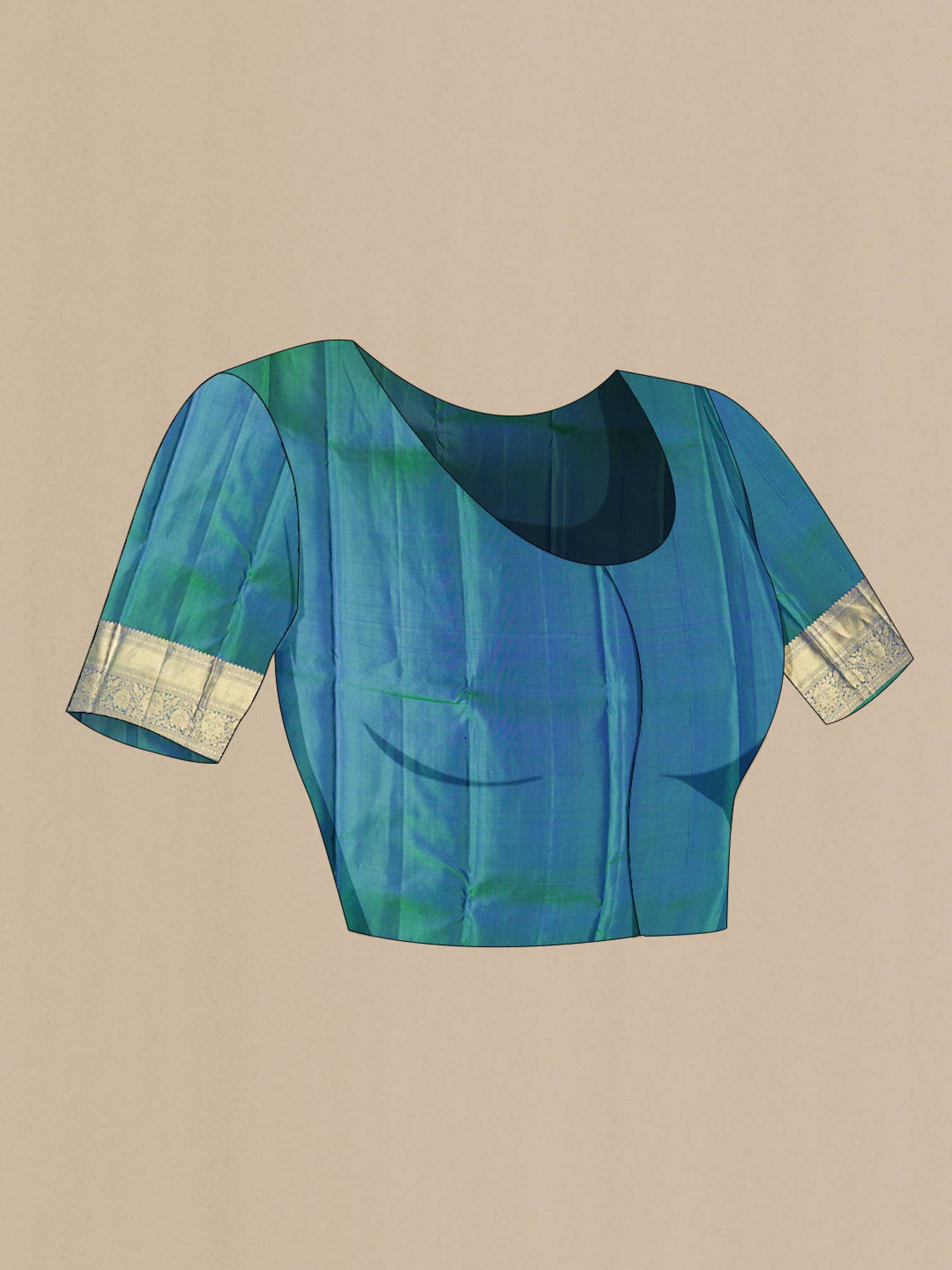 Blue Kanchipuram Silk Saree
