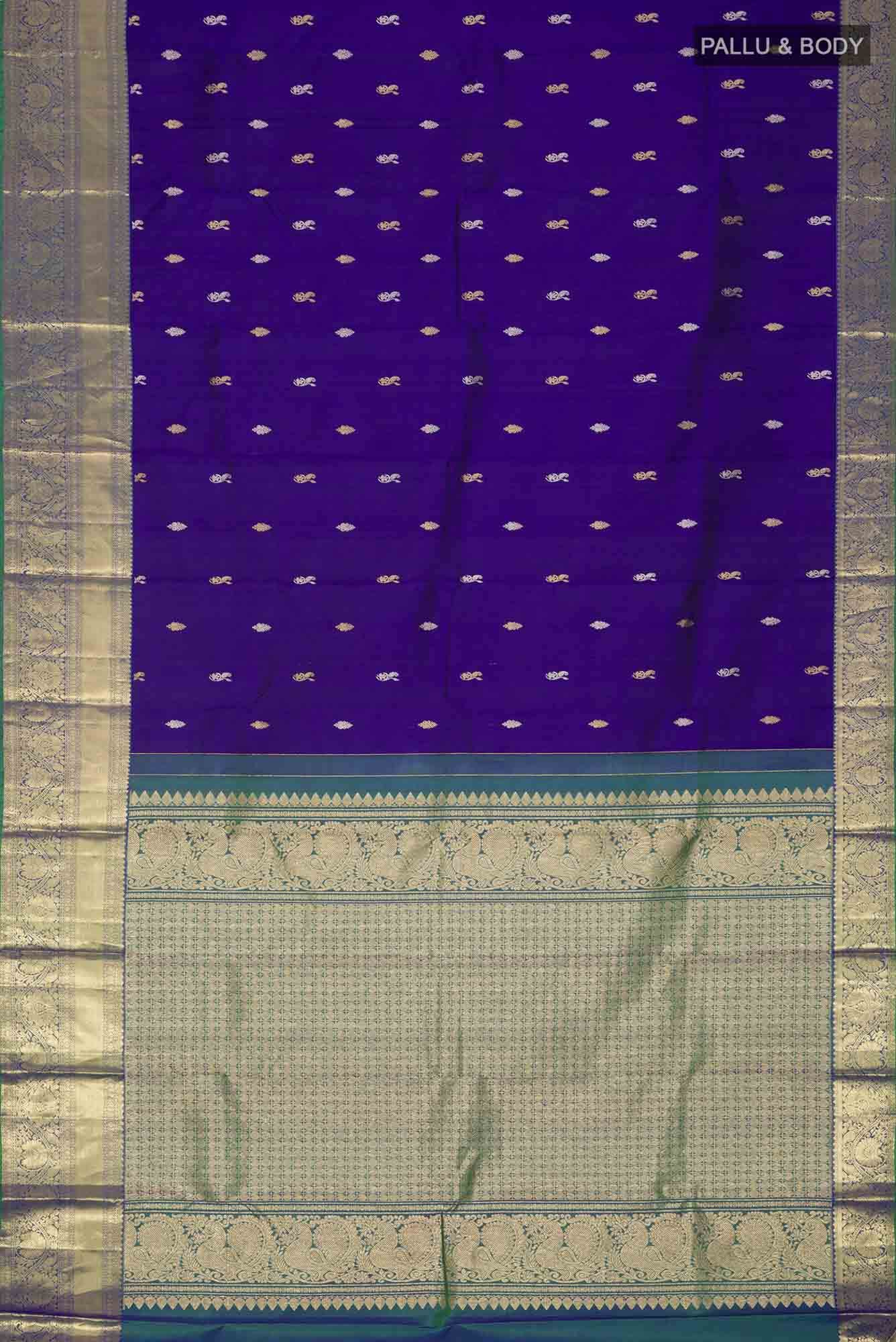Blue Kanchipuram Silk Saree