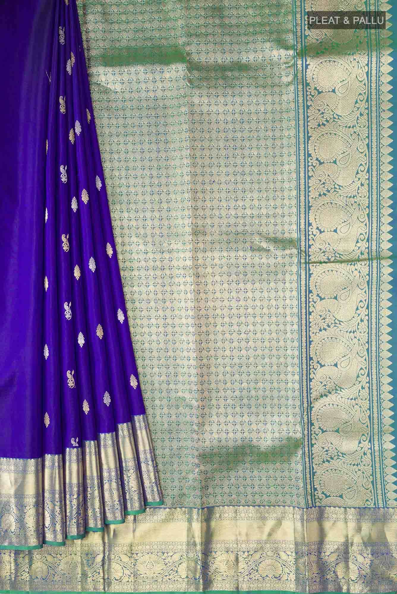 Blue Kanchipuram Silk Saree