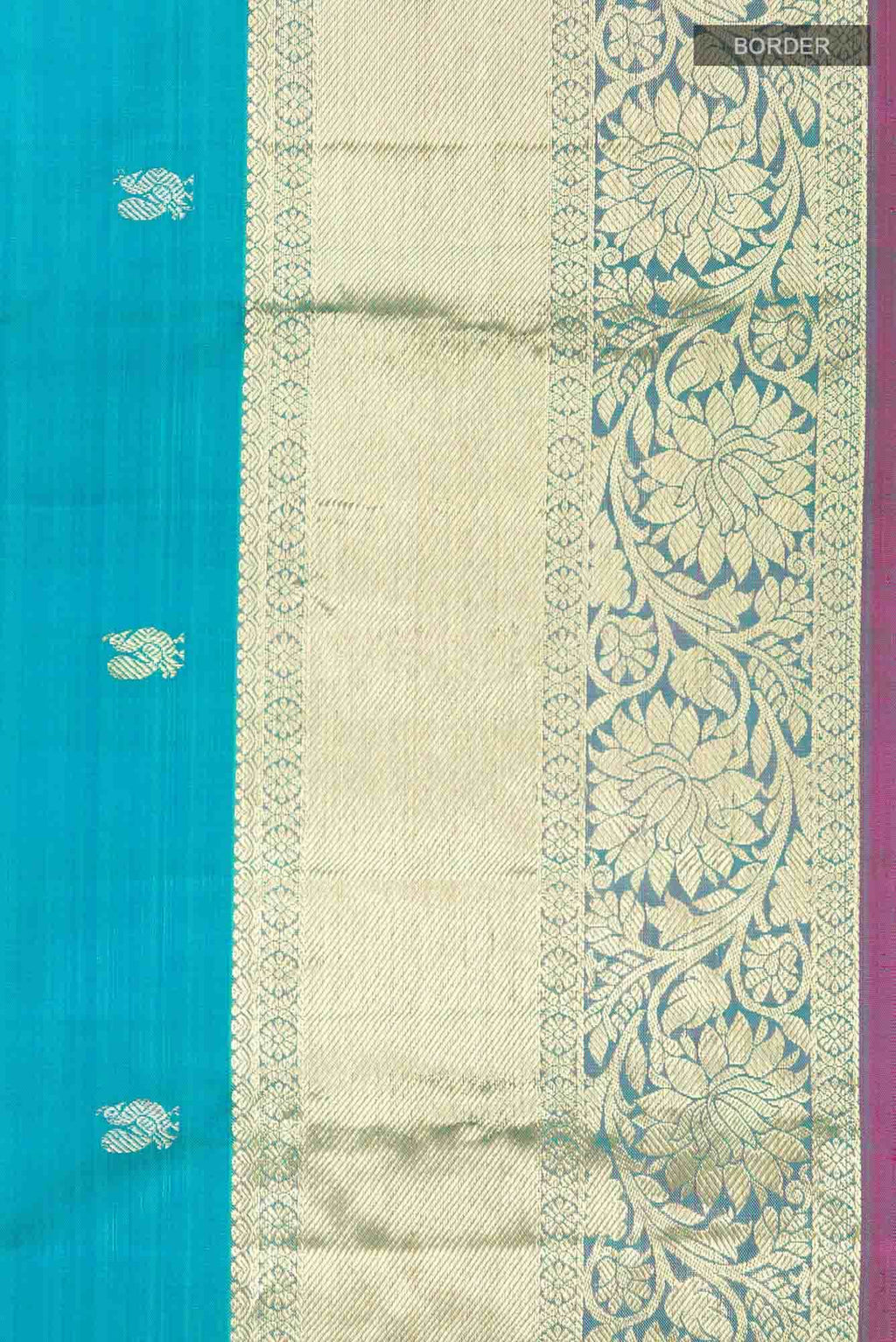 Blue Kanchipuram Silk Saree