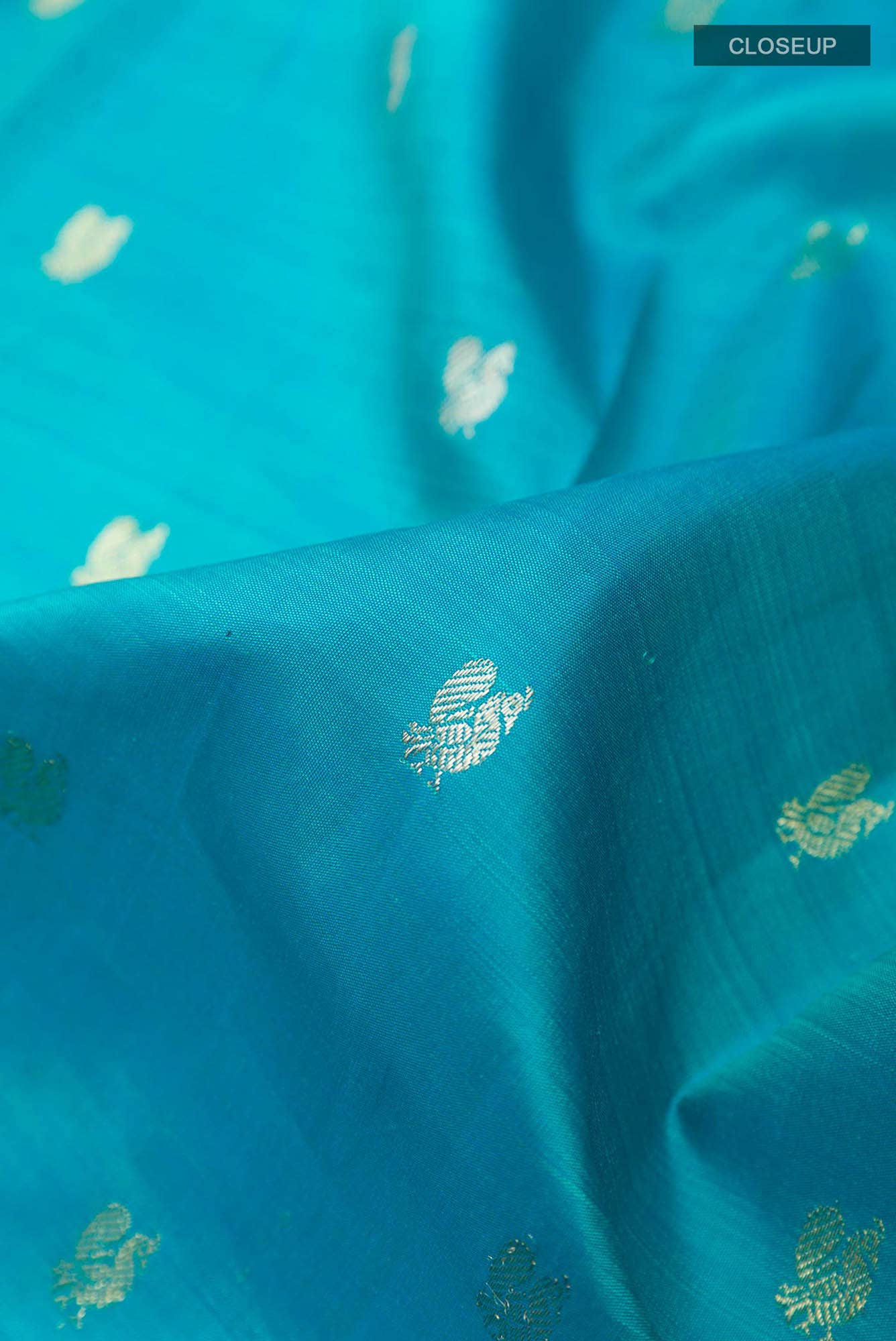 Blue Kanchipuram Silk Saree