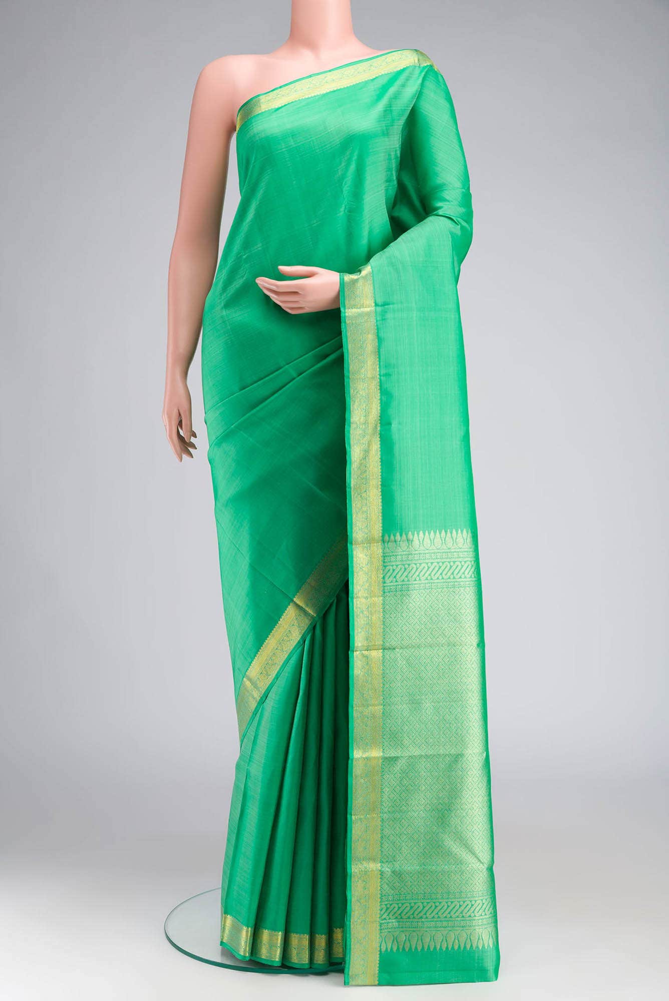 Green Kanchipuram Silk Saree