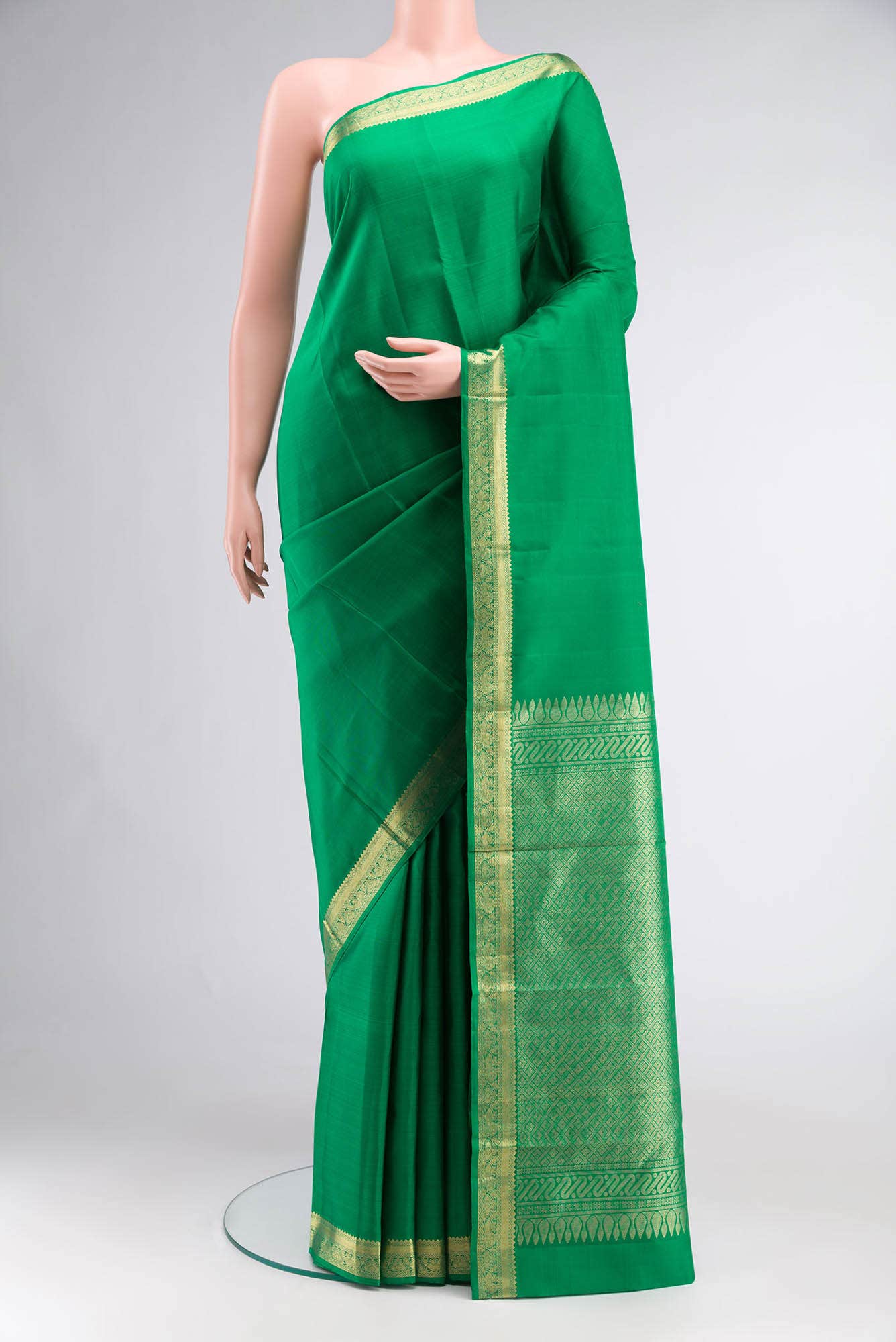 Green Kanchipuram Silk Saree