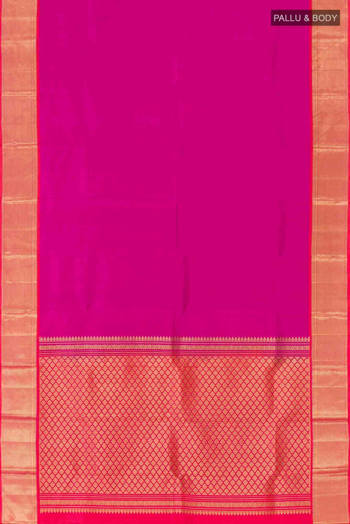 Magenta Kanchipuram Silk Saree