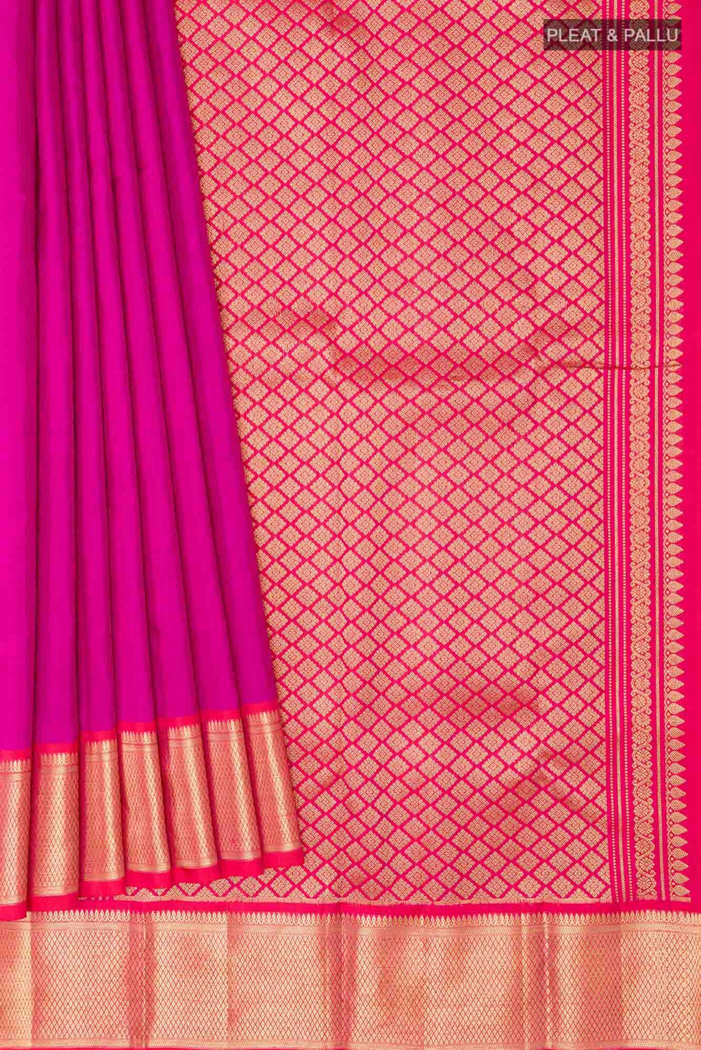 Magenta Kanchipuram Silk Saree