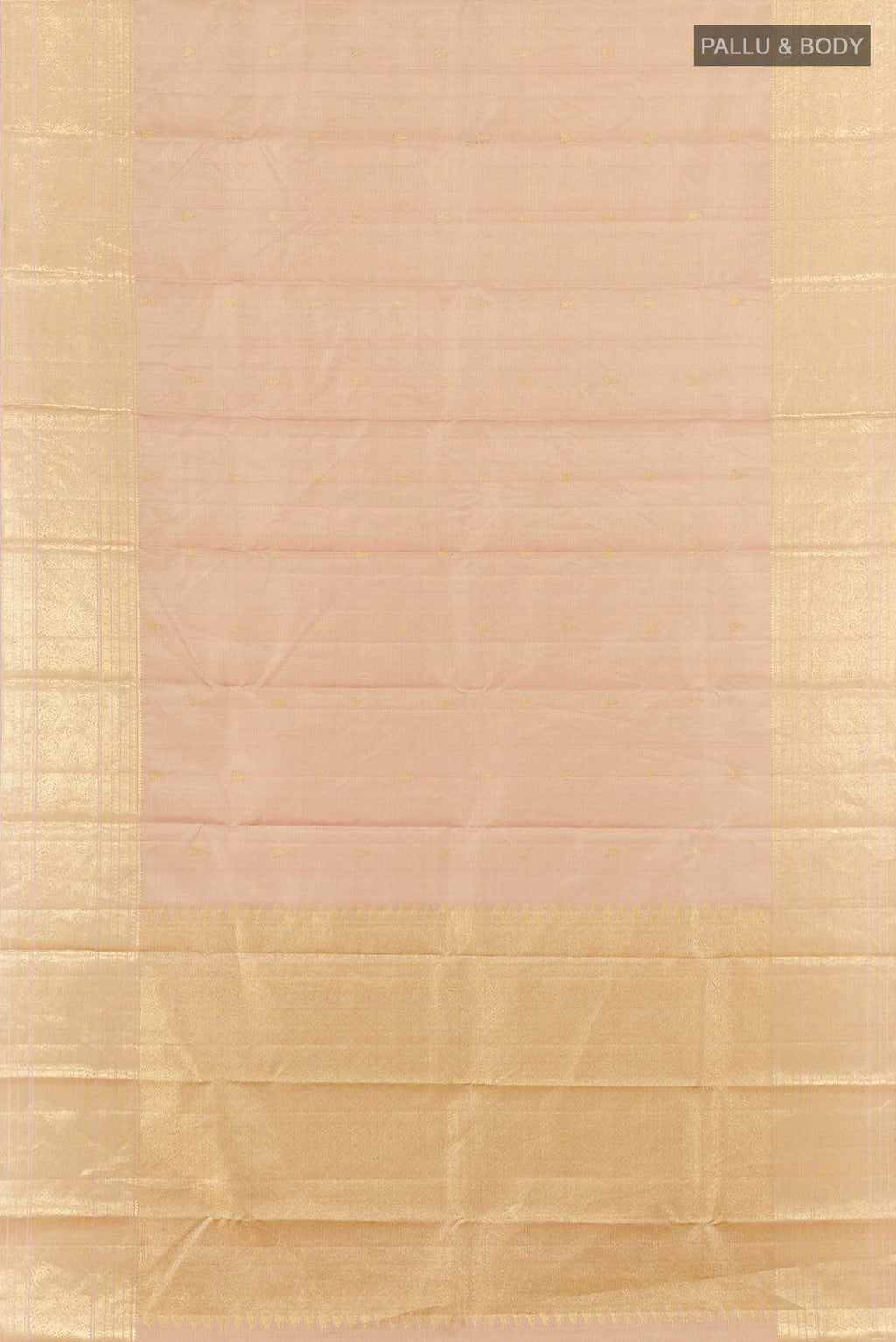 Dark Beige Kanchipuram Silk Saree
