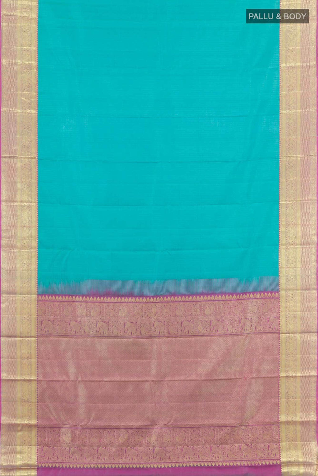 Blue Kanchipuram Silk Saree