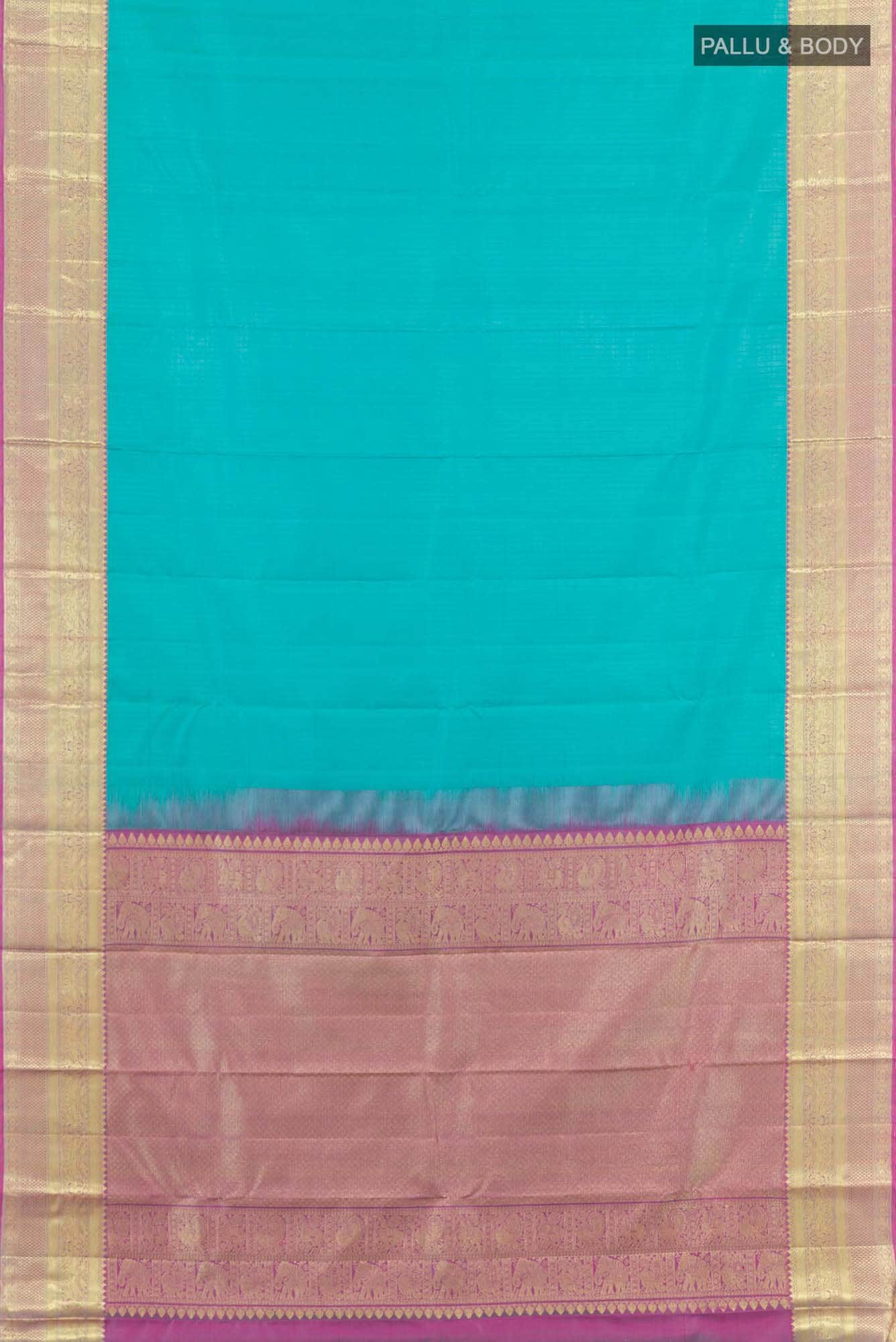 Blue Kanchipuram Silk Saree