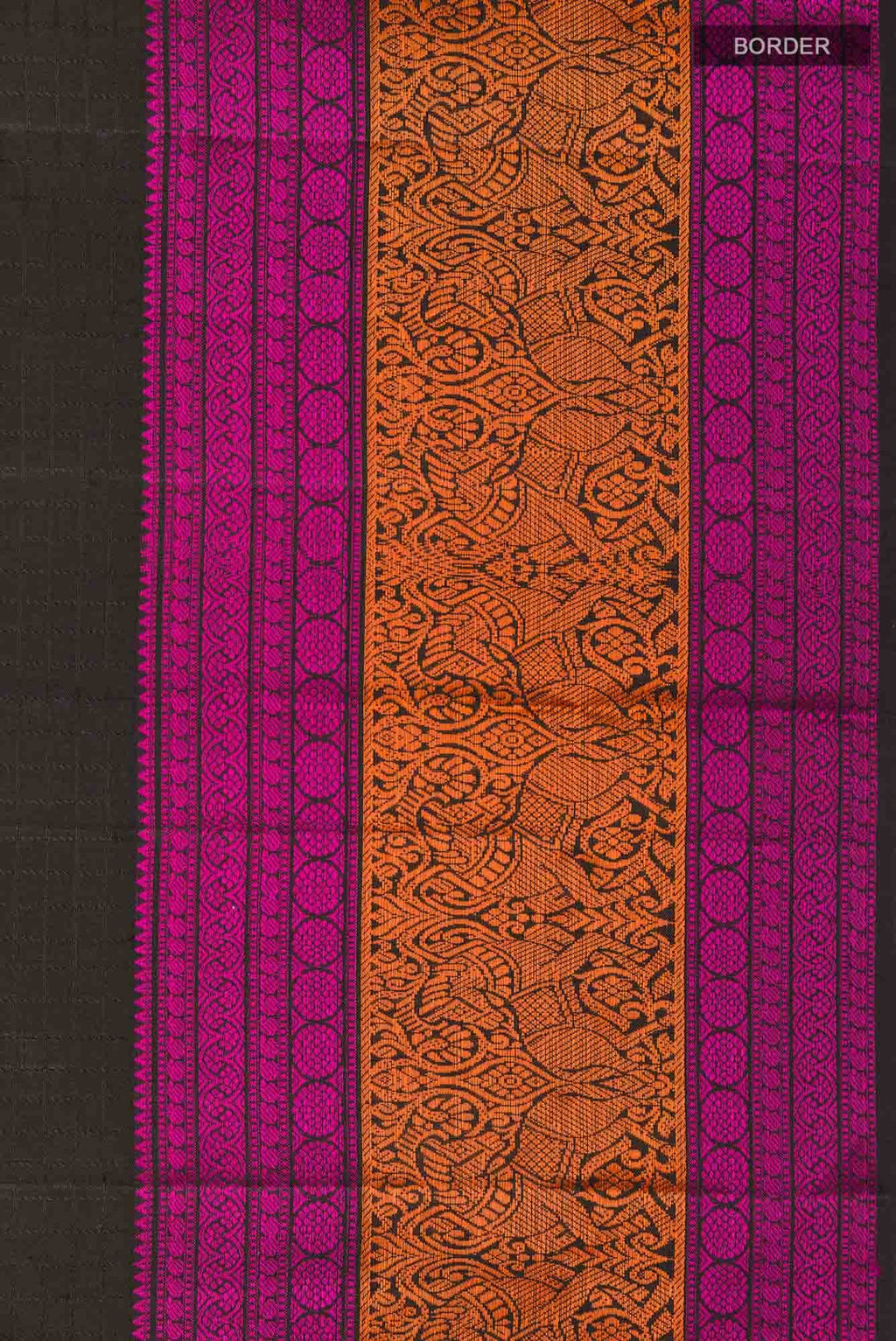 Black Kanchipuram Silk Saree