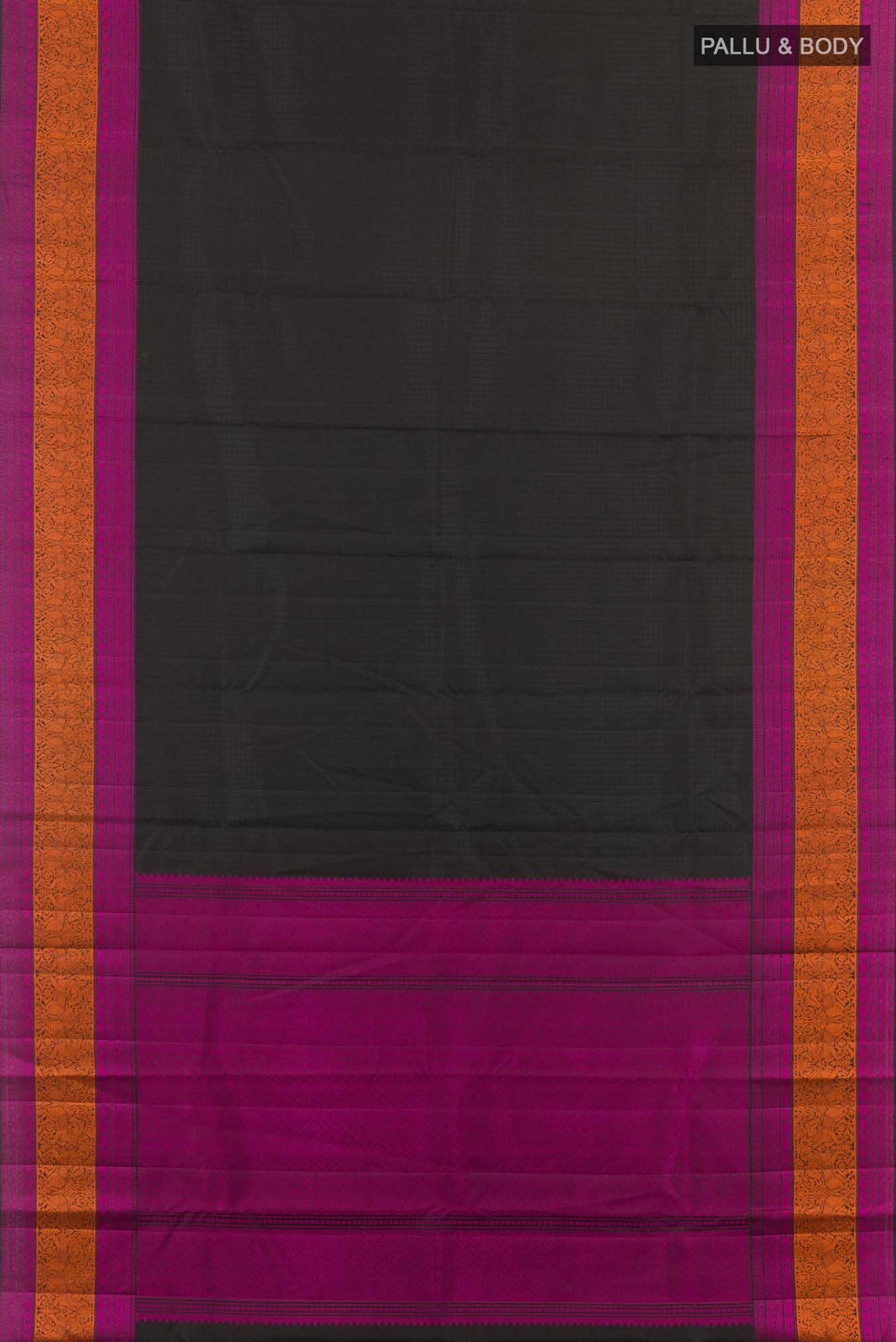 Black Kanchipuram Silk Saree