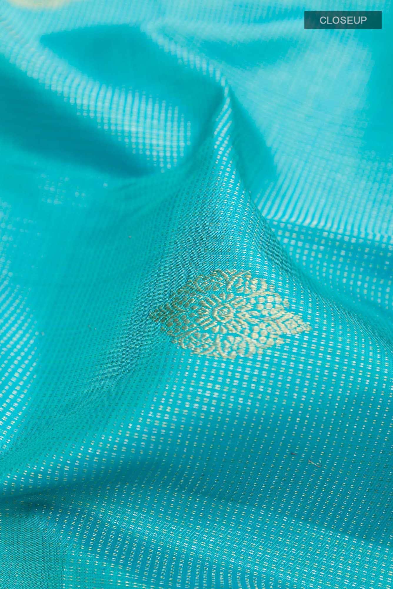 Blue Kanchipuram Silk Saree