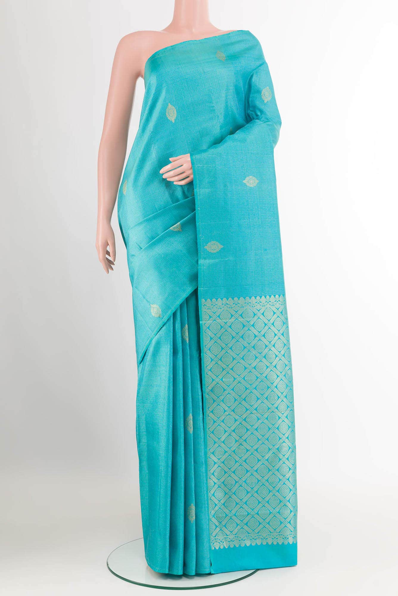 Blue Kanchipuram Silk Saree